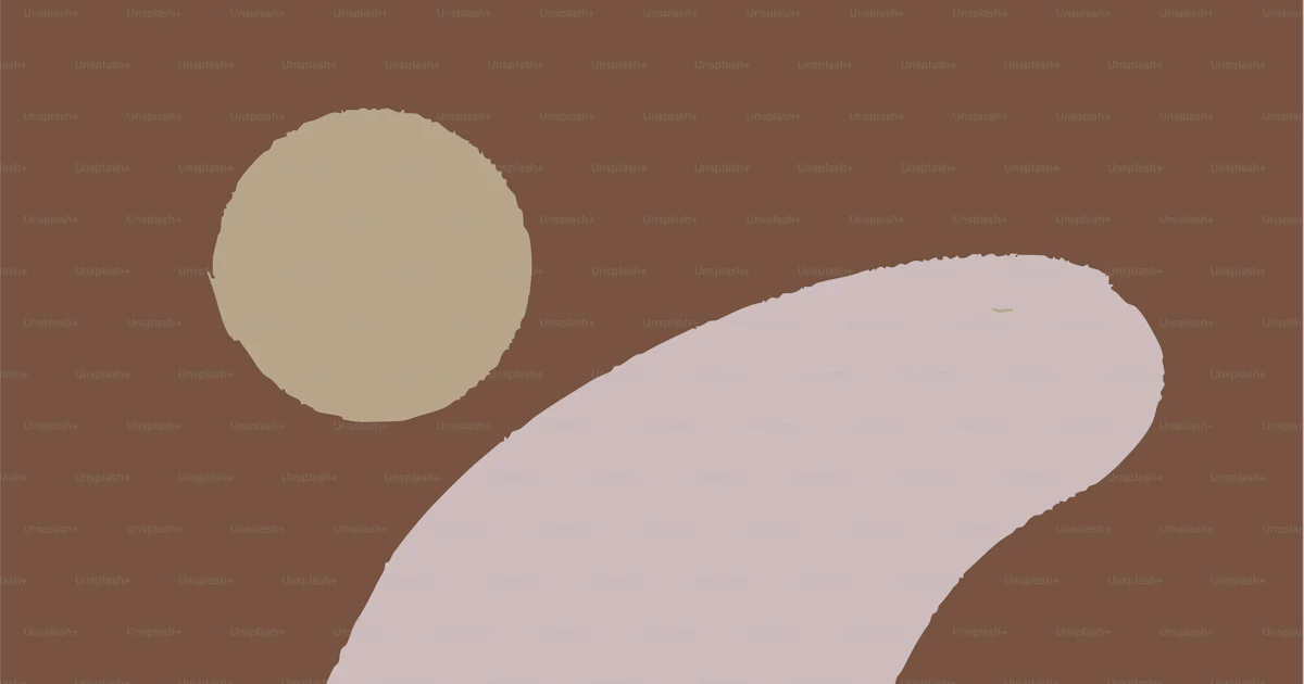 Abstract shapes in muted earthy tones - Vector Illustration on Unsplash+