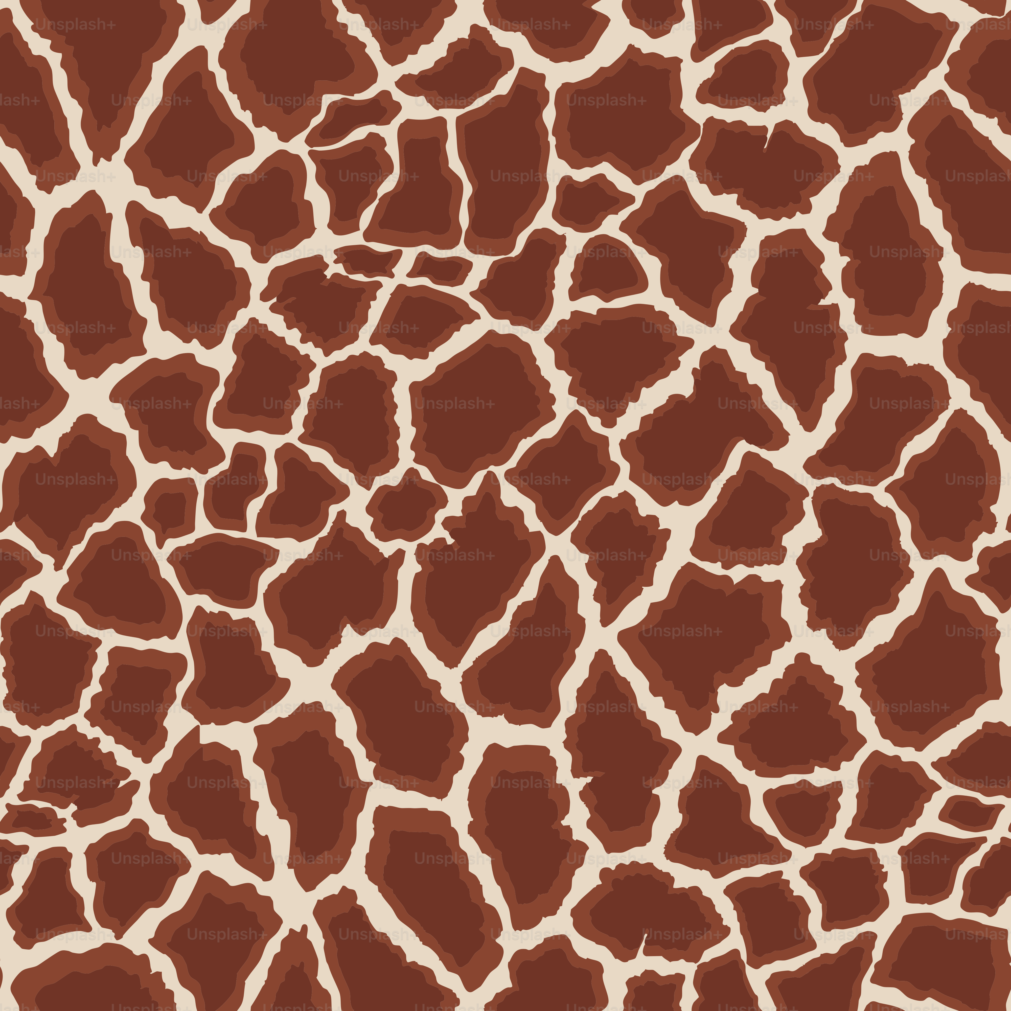 Brown and beige giraffe pattern