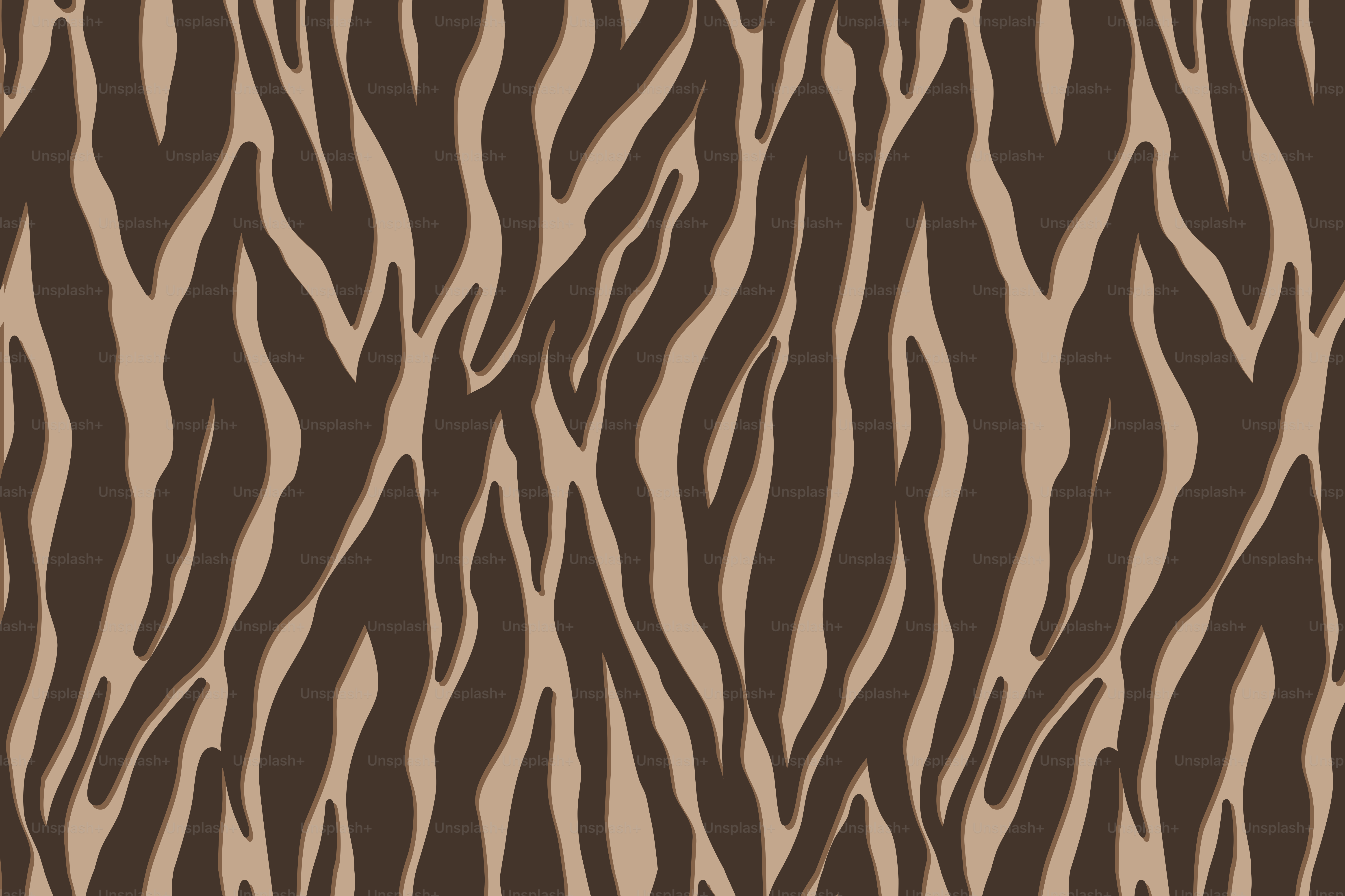 Brown and tan tiger stripe pattern
