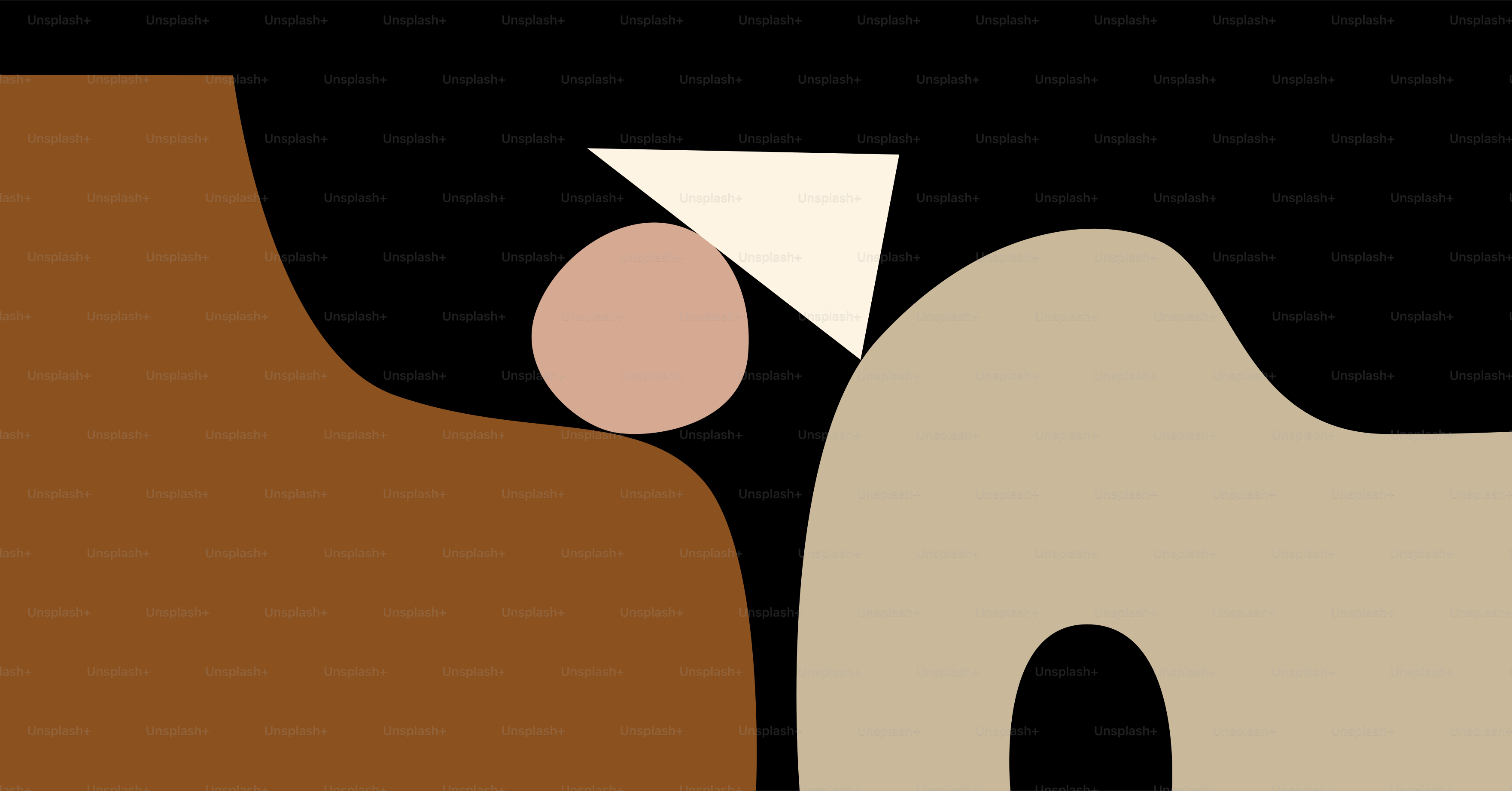 Formas y figuras abstractas en tonos terrosos