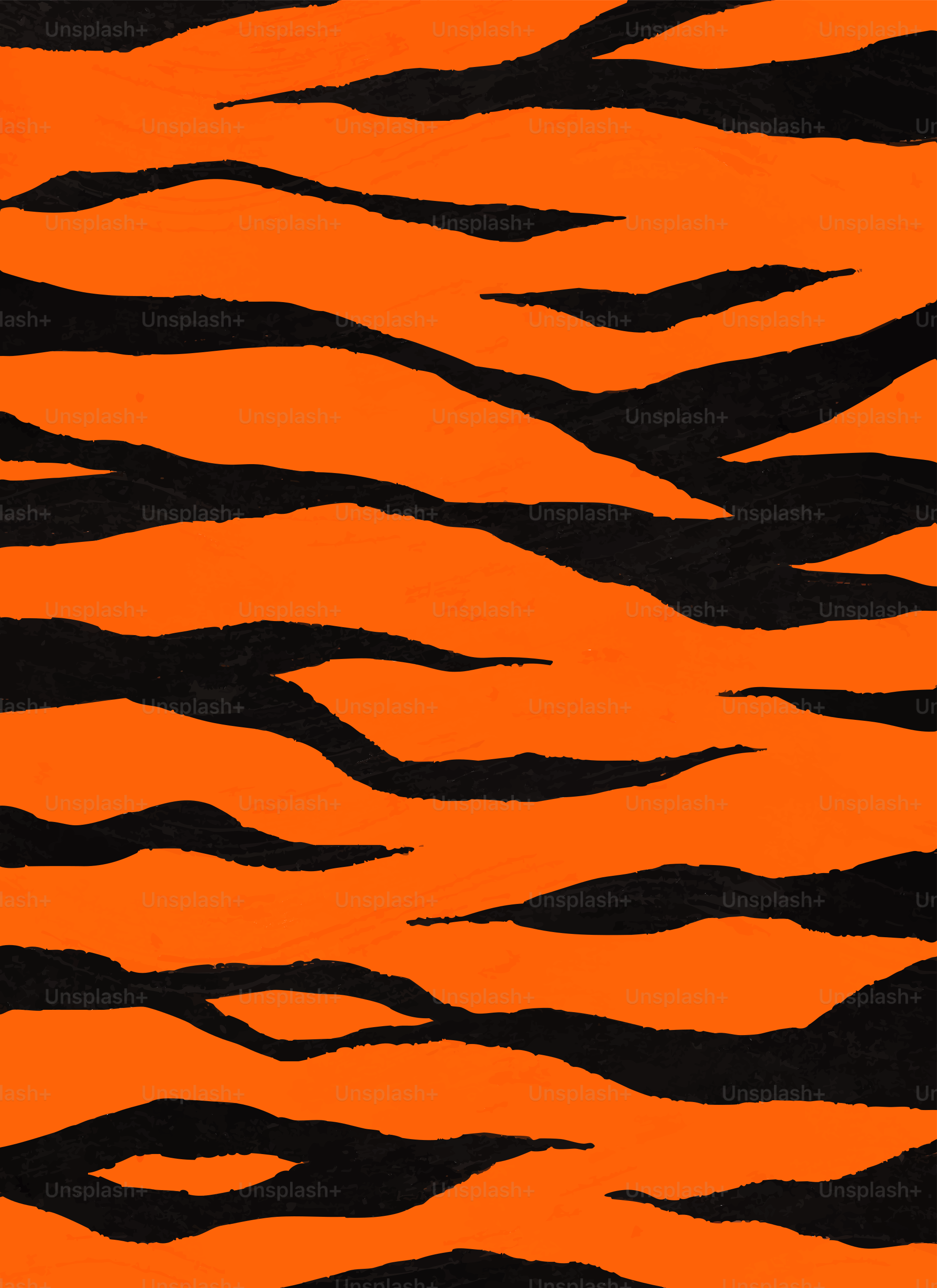 Orange and black tiger stripes pattern