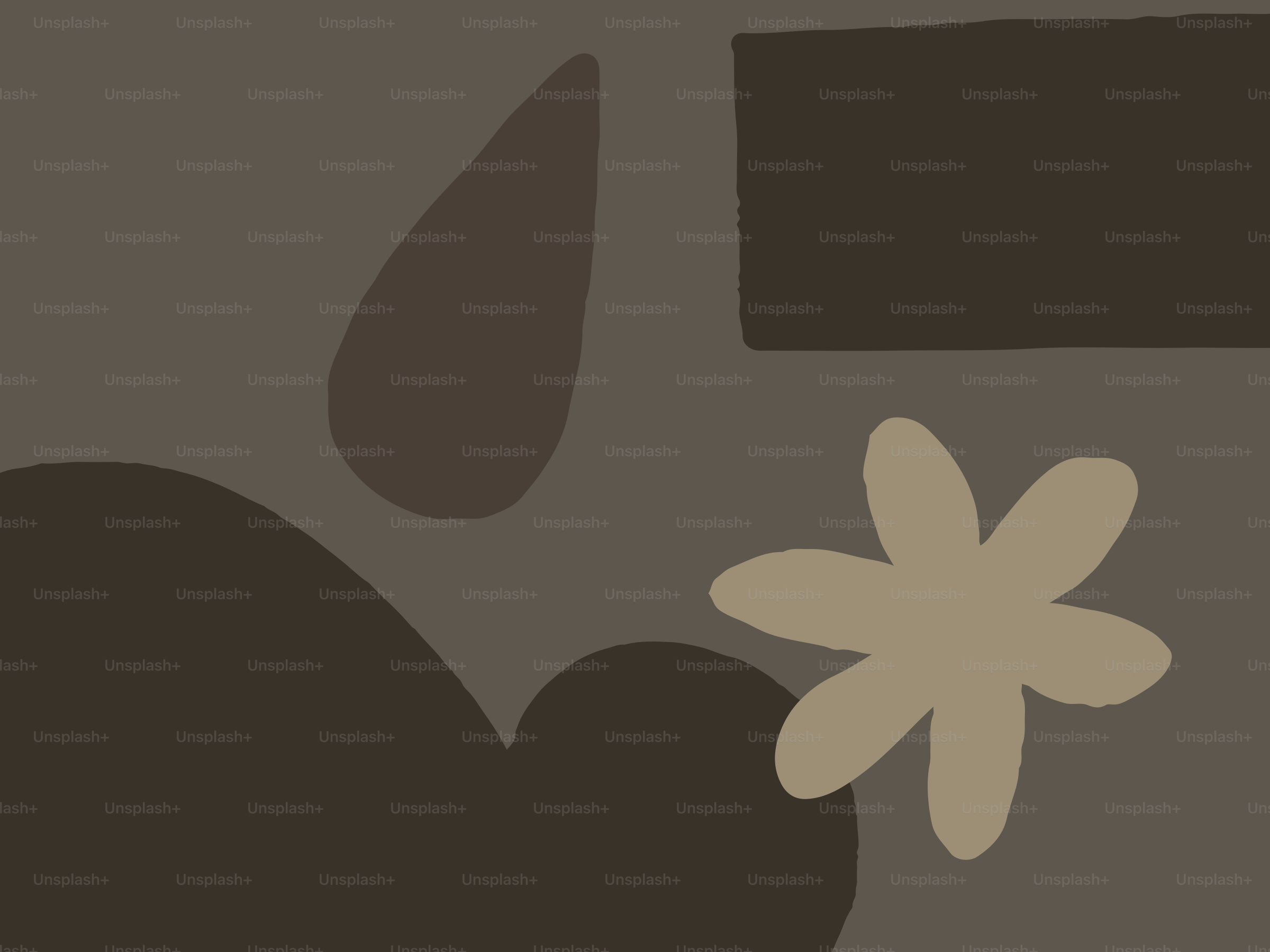 은은한 흙빛 톤의 추상적 형태들