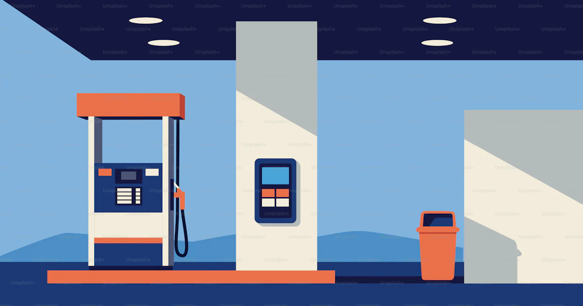Vektor SPBU dengan pompa dan kanopi – Gambar Ilustrasi di Unsplash