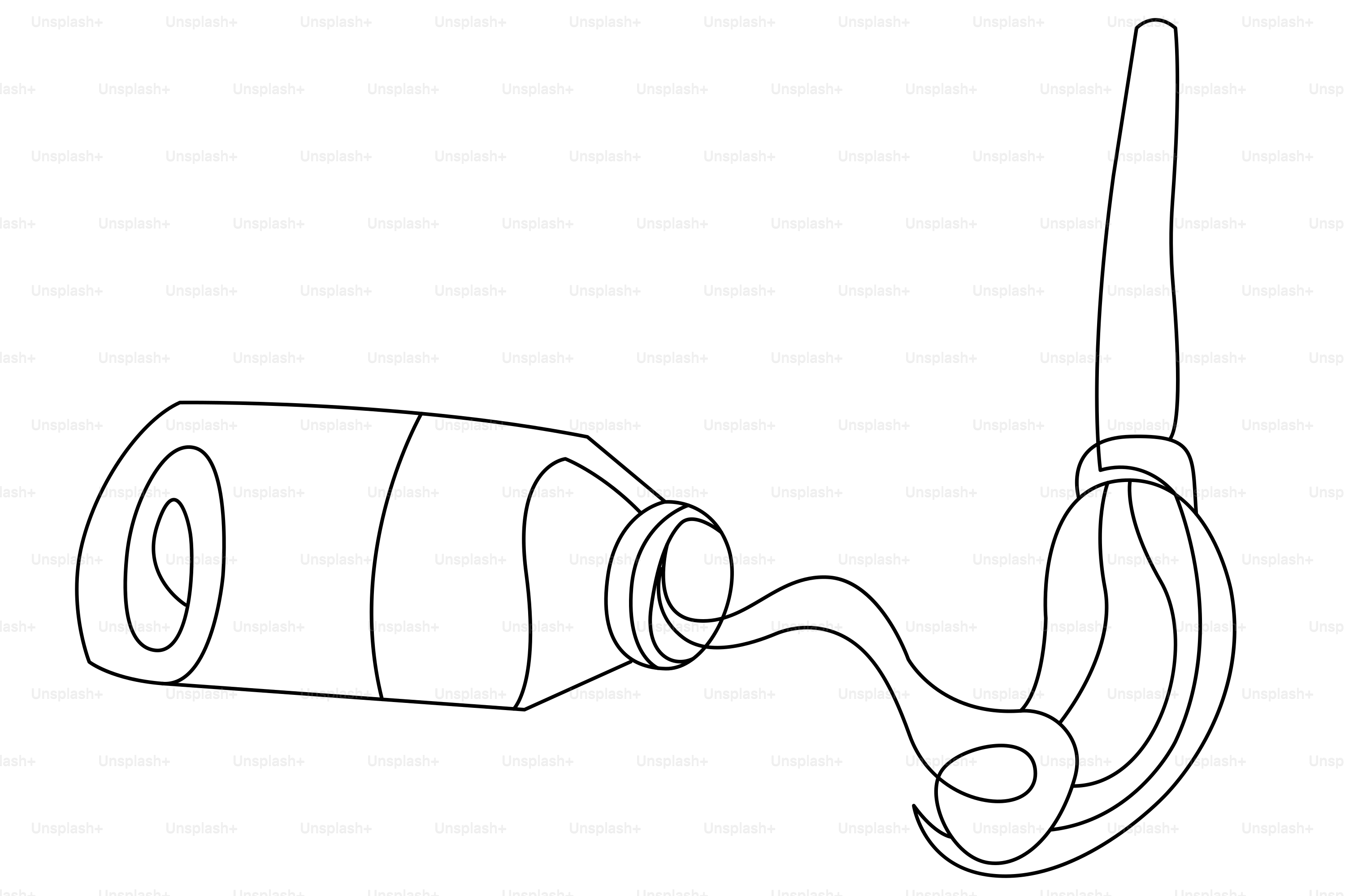 Paint tube squeezing onto a paintbrush