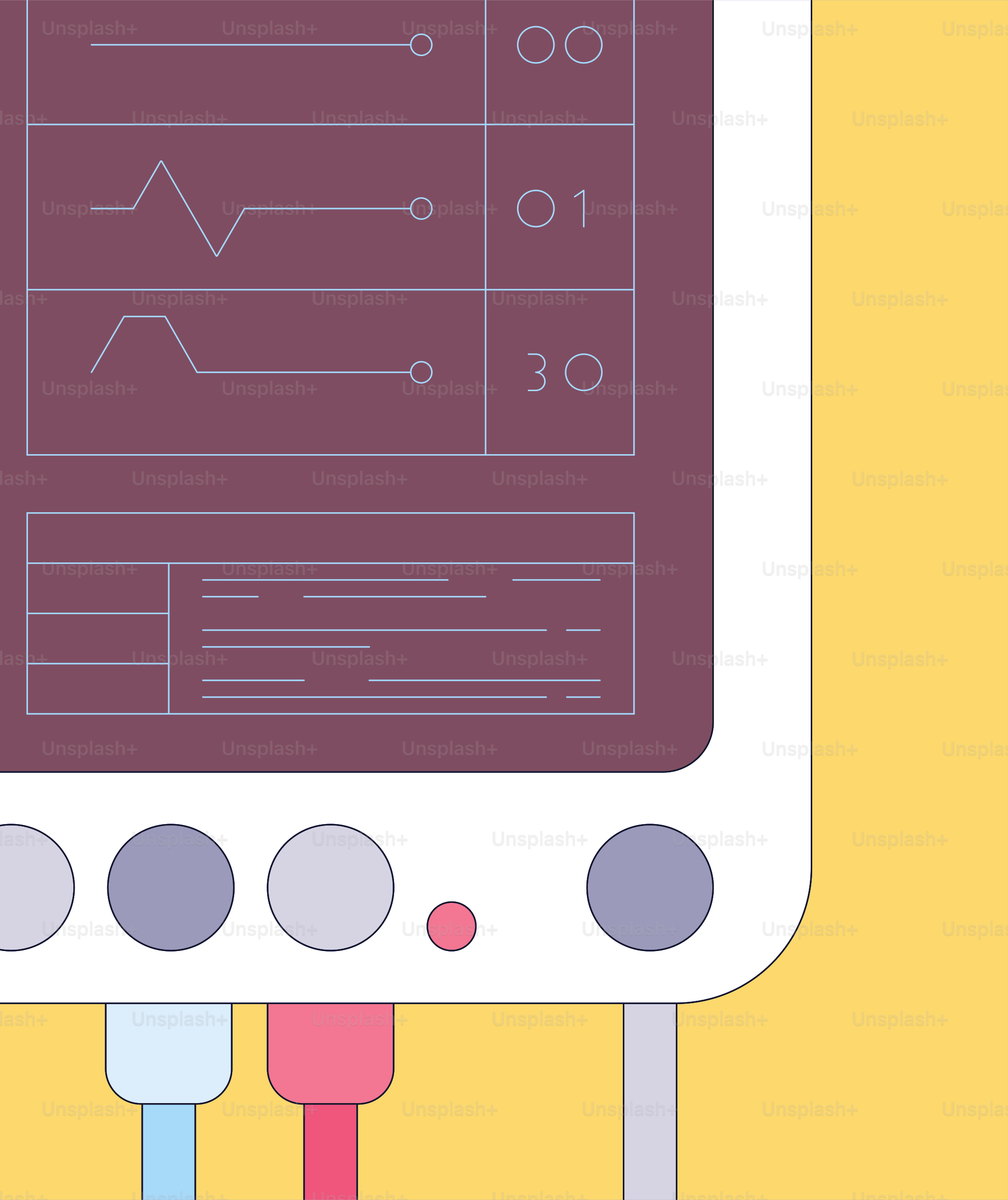 Medical monitor displaying vital signs and readings