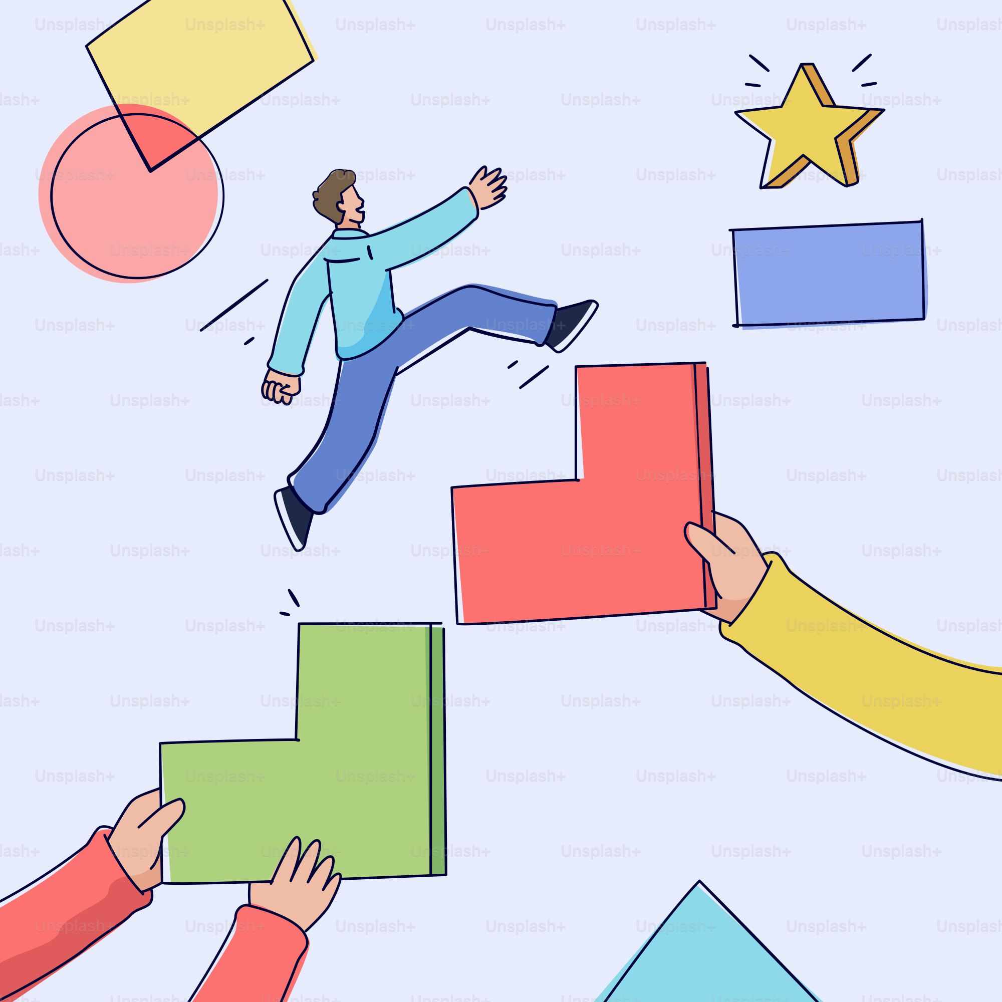 Hombre subiendo escaleras construidas a mano