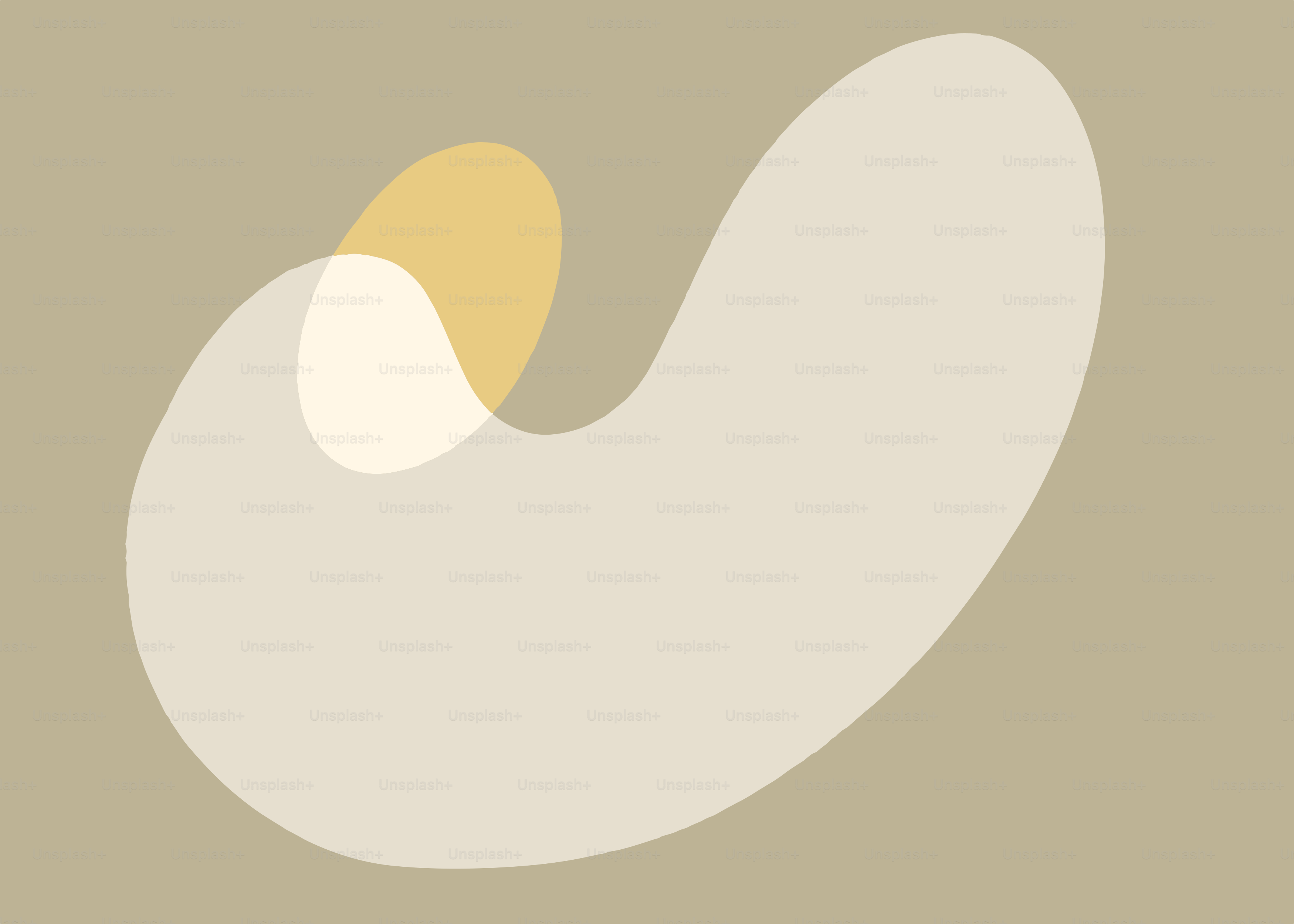 Abstract organic shapes with soft yellow accent