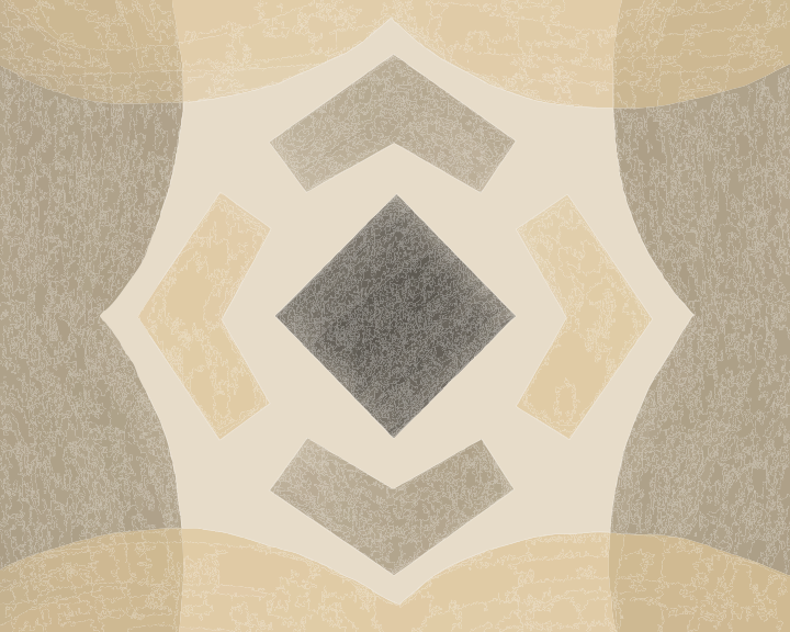 Geometric pattern with muted earth tones and soft textures.