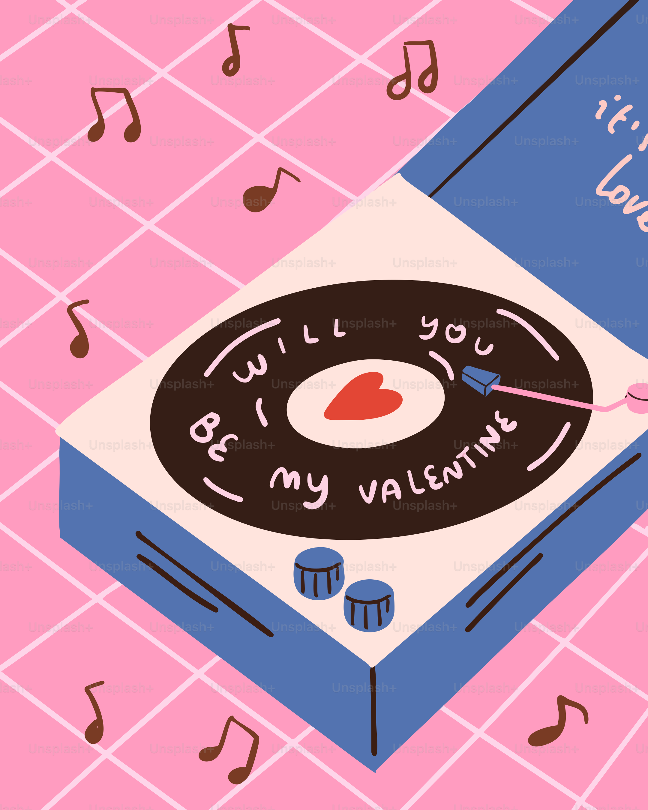 Record player with