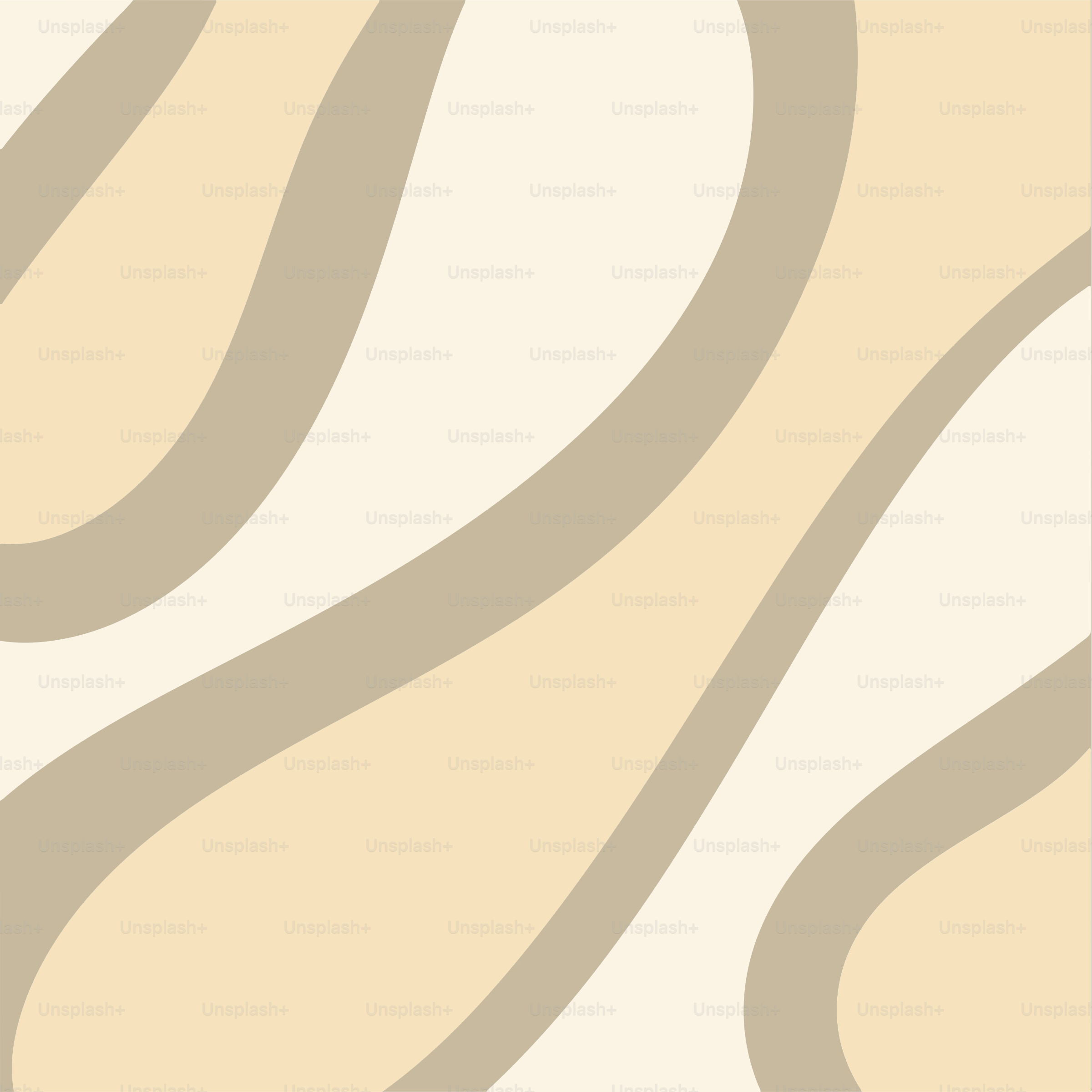 Abstract beige and cream wavy lines pattern