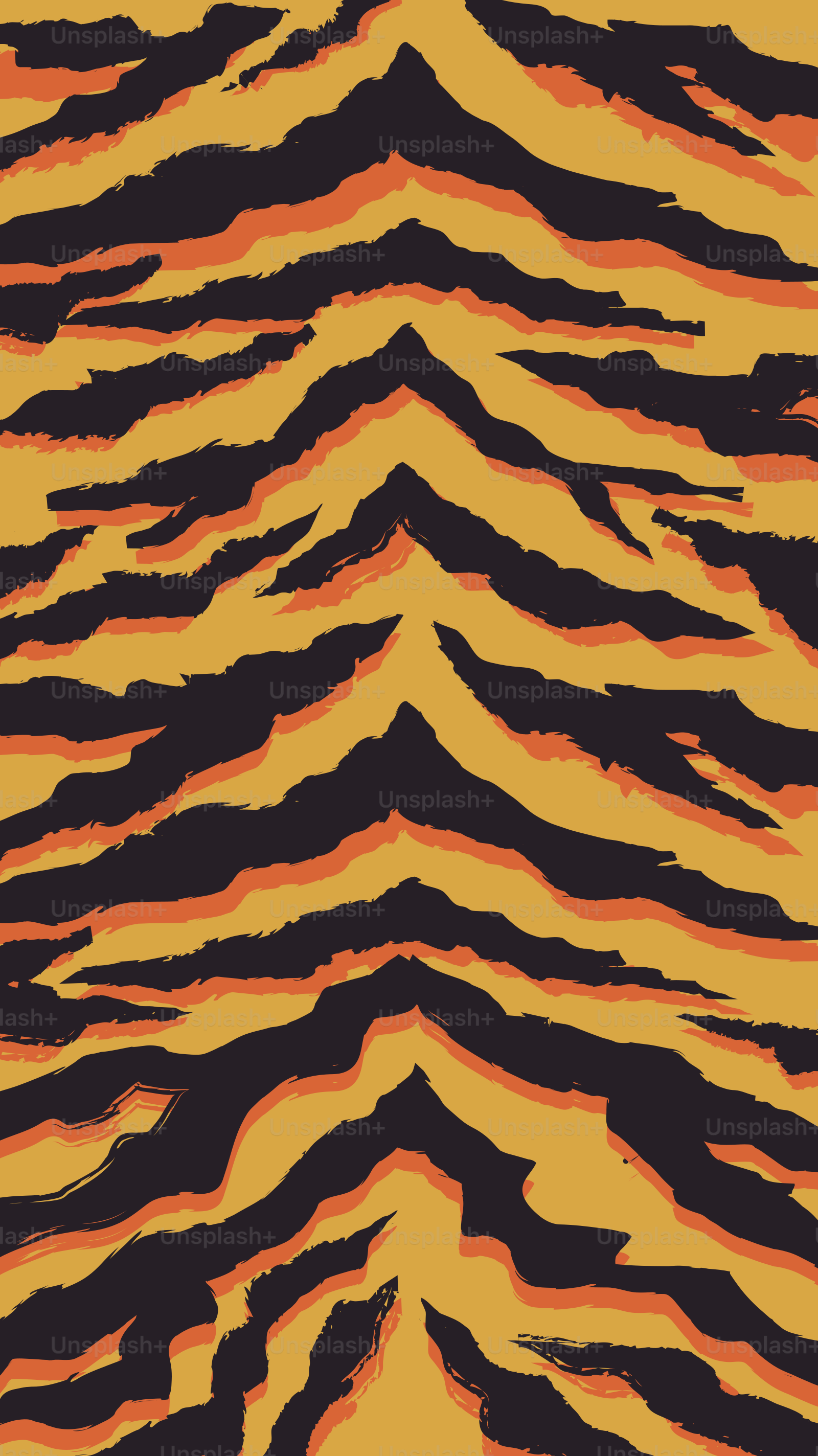 Tiger stripes pattern in yellow, orange, and black