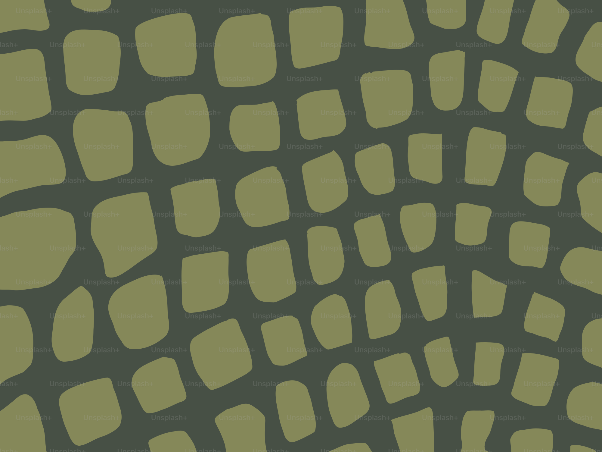 Abstract pattern of green squares on dark background