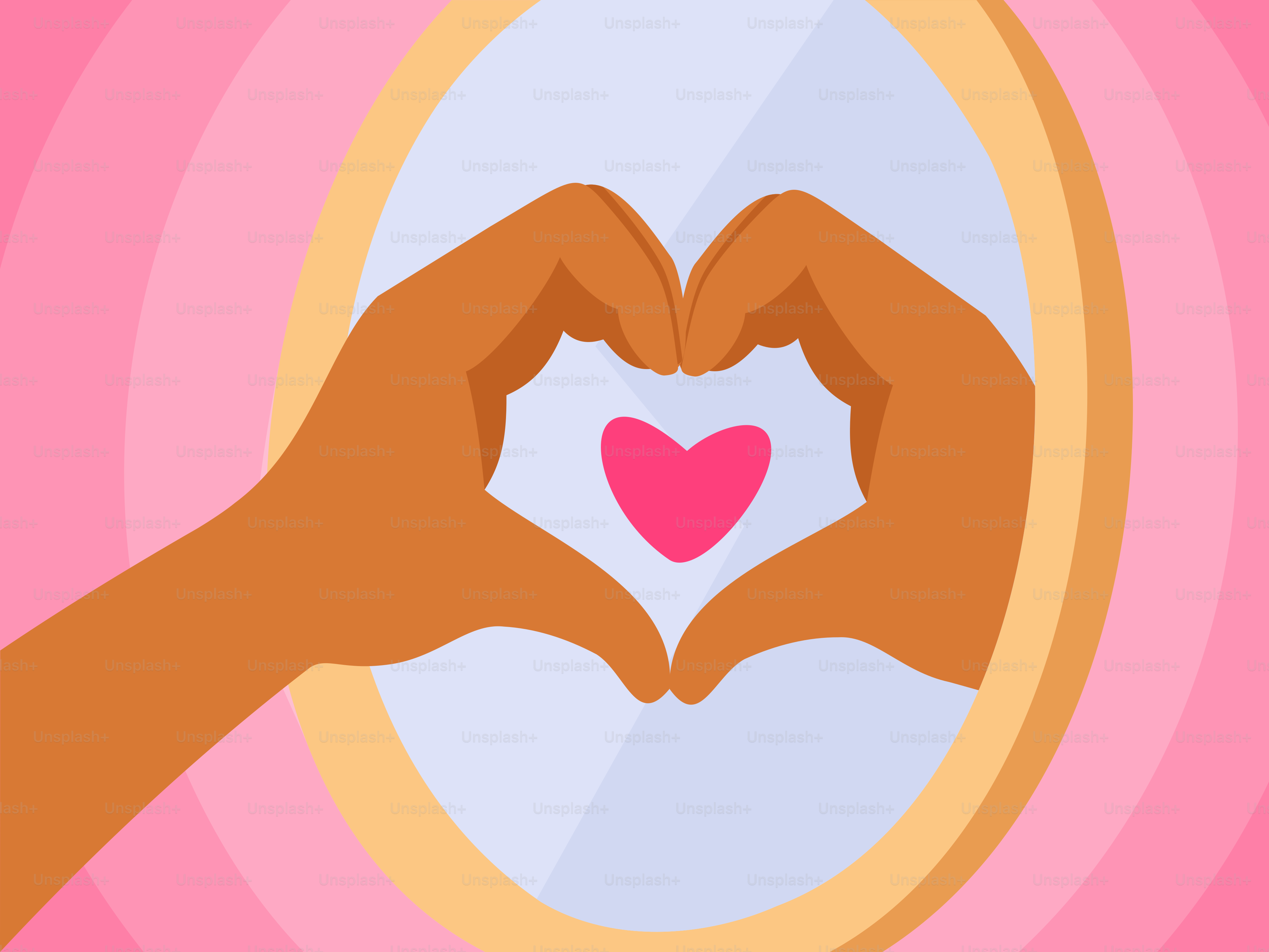 Hands forming a heart shape reflected in a mirror.