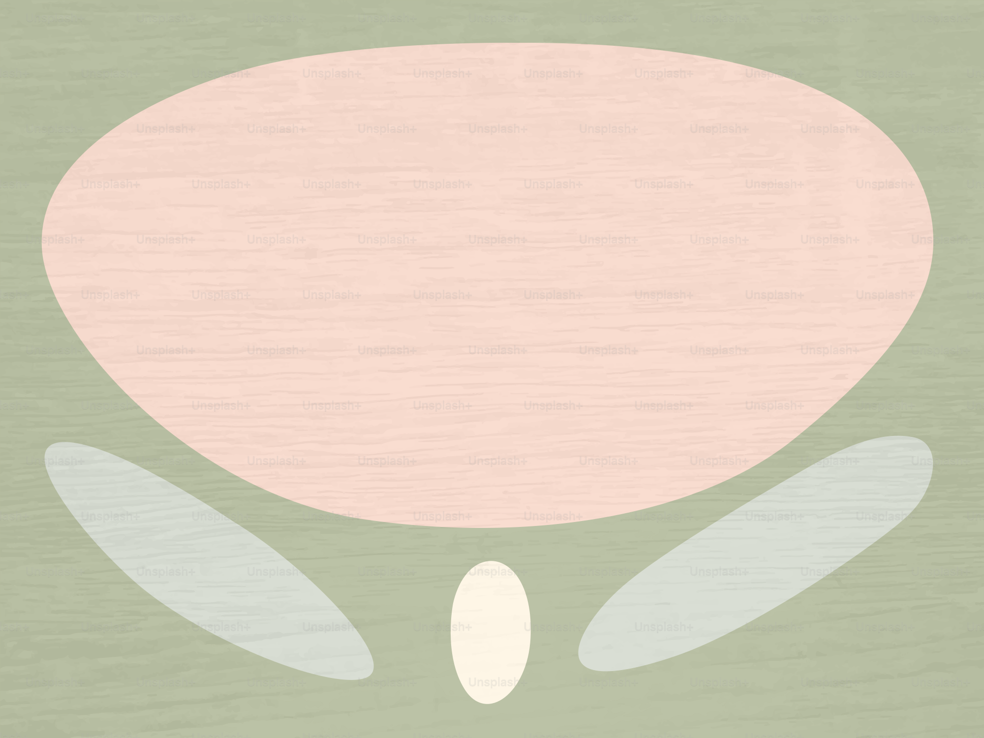Abstract organic shapes in pastel colors on green background