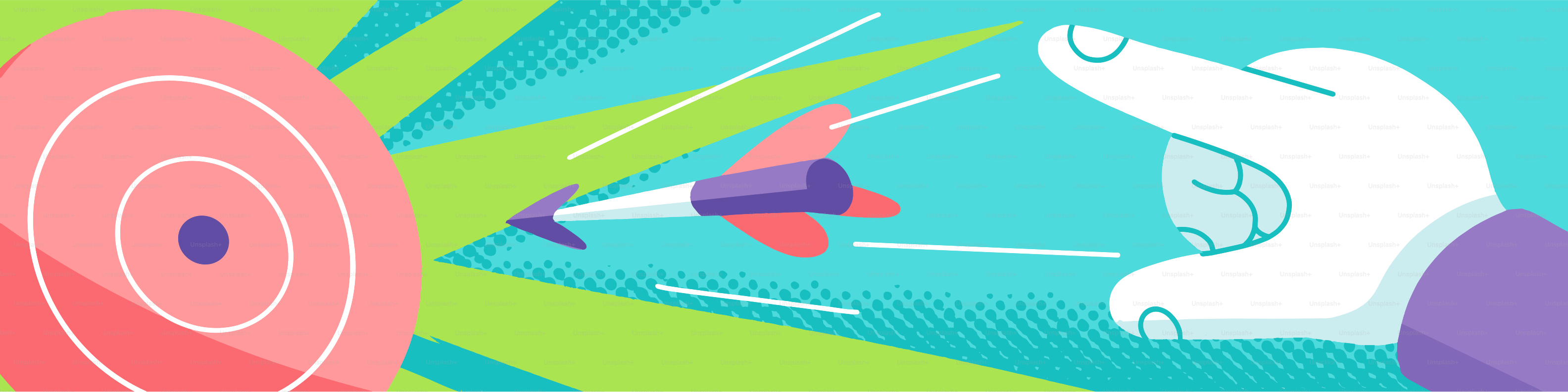 ダーツが手で的の中心を正確に命中させる