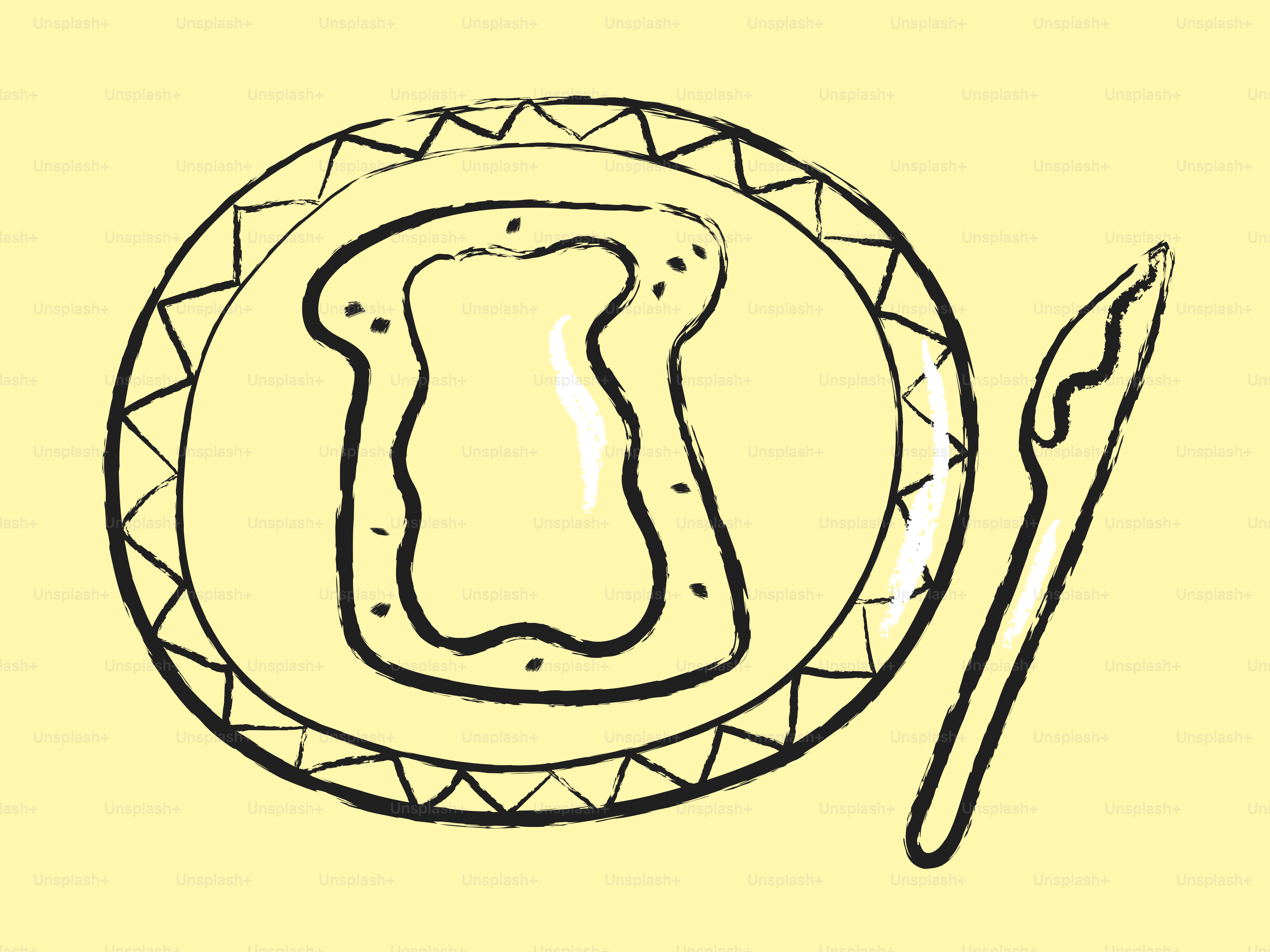 Slice of toast on a plate with a knife.