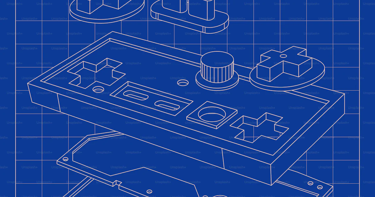 Controll Exploded View Exploded view blueprint of a video game controller vector – Technology ...
