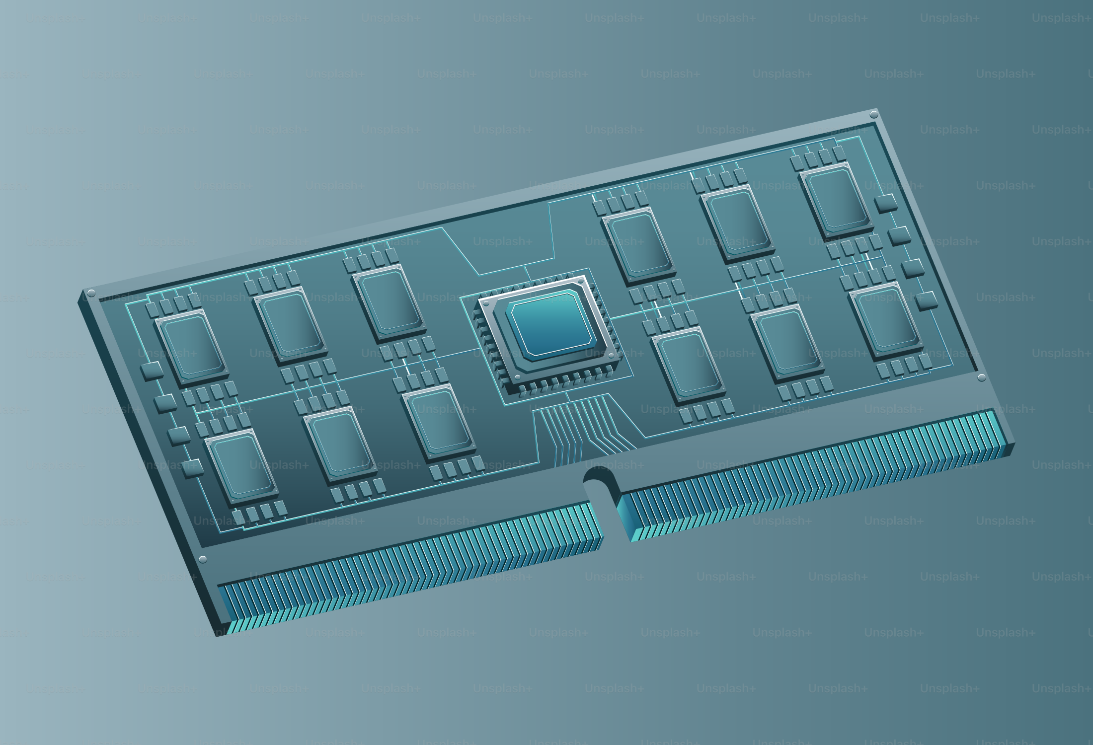 Computer memory module with integrated circuit