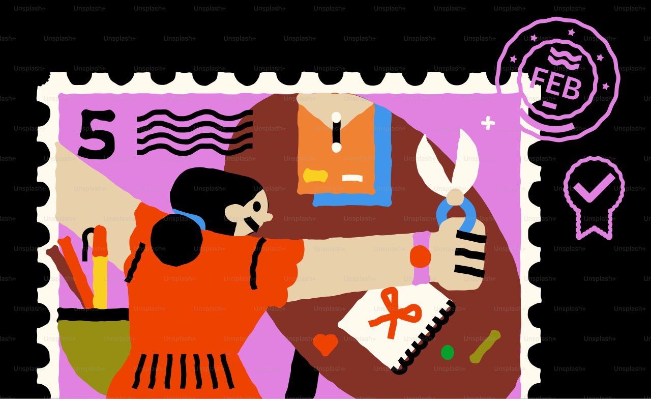 Person crafting with scissors and paper