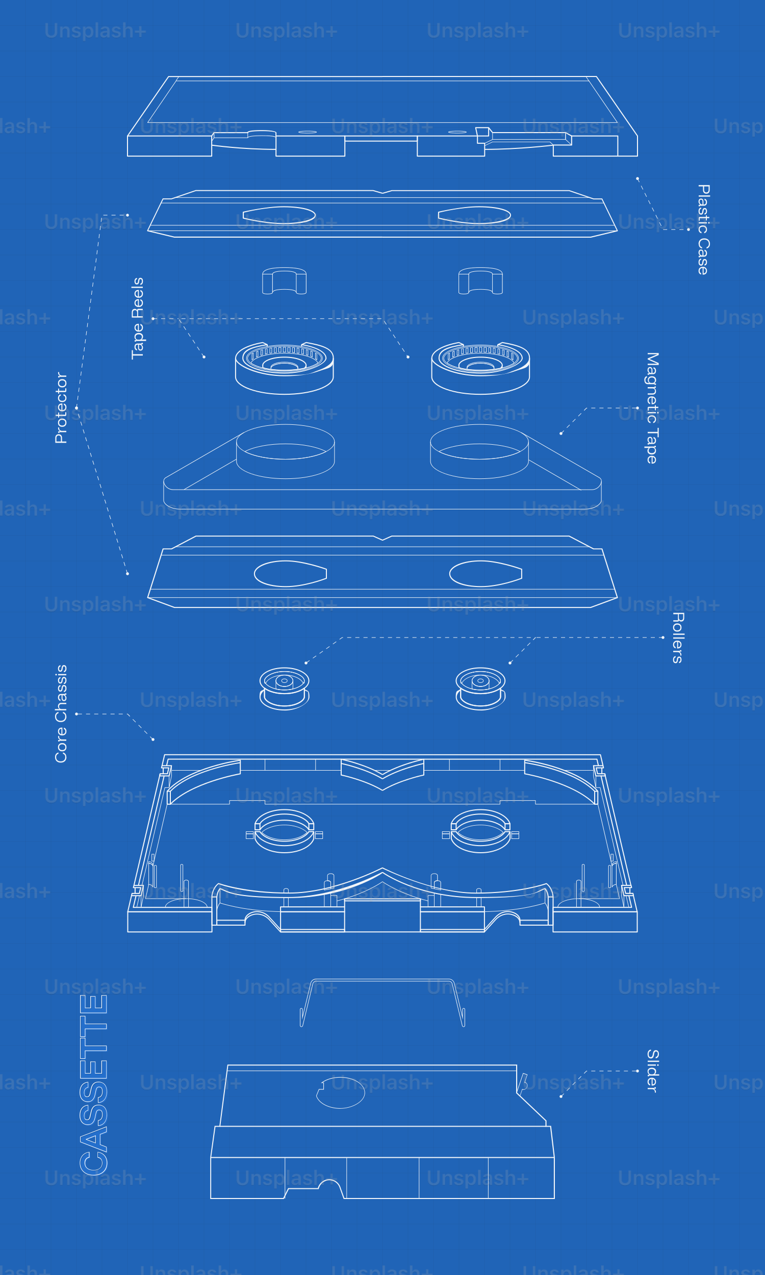 Exploded view diagram of a rice cooker vector – Illustration Image on ...