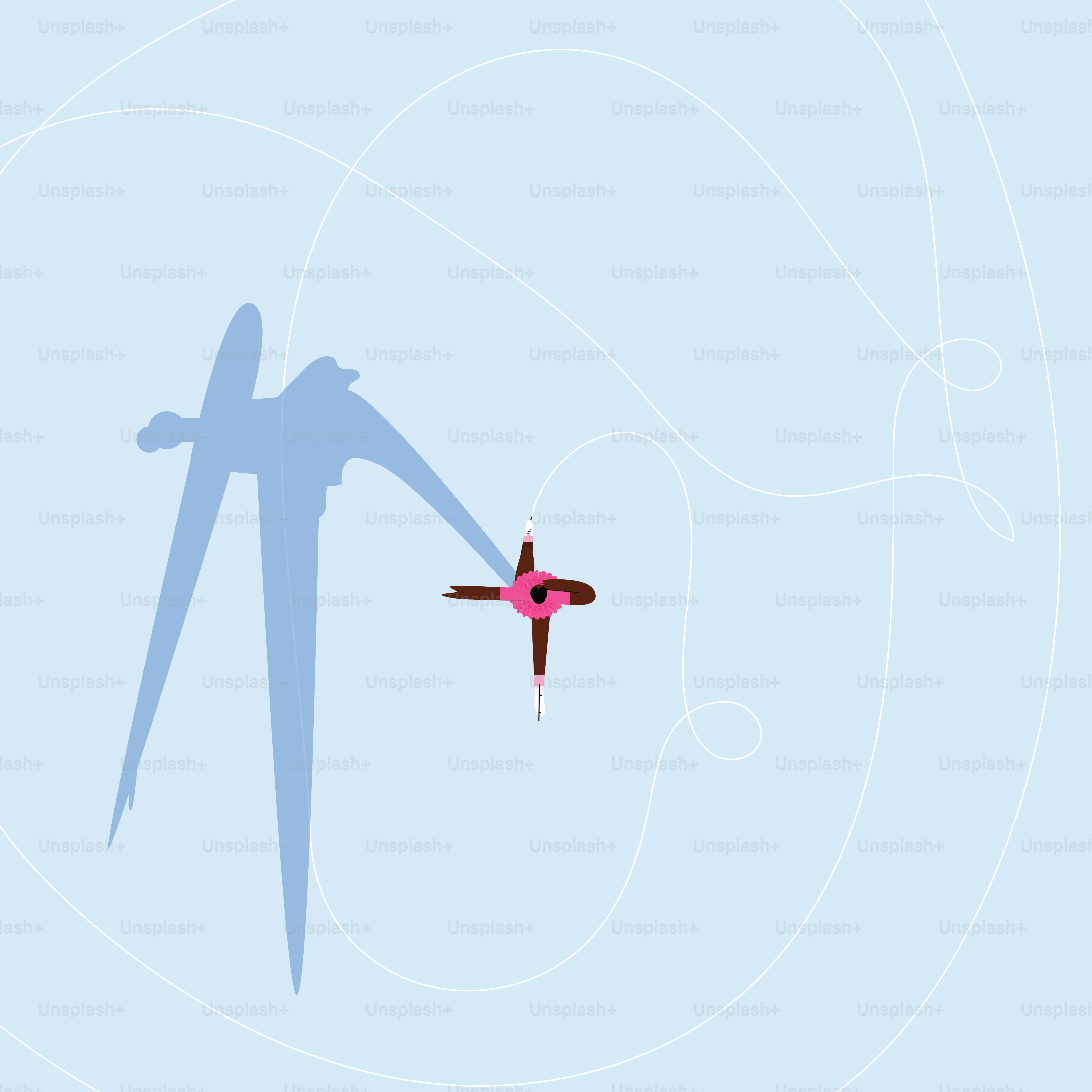 Una persona patinando sobre hielo con una gran sombra