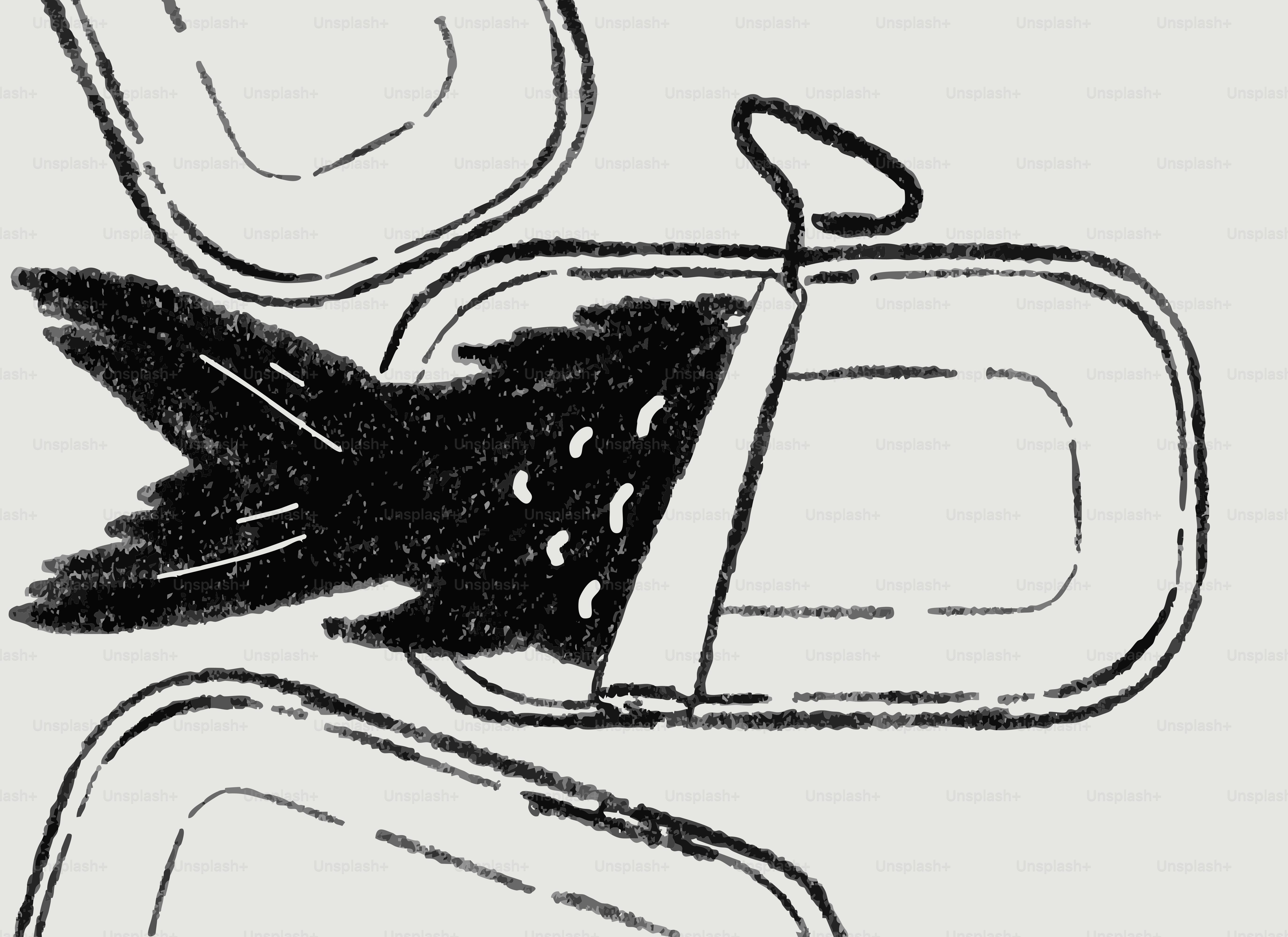 A black fish peeking out of an open tin can.