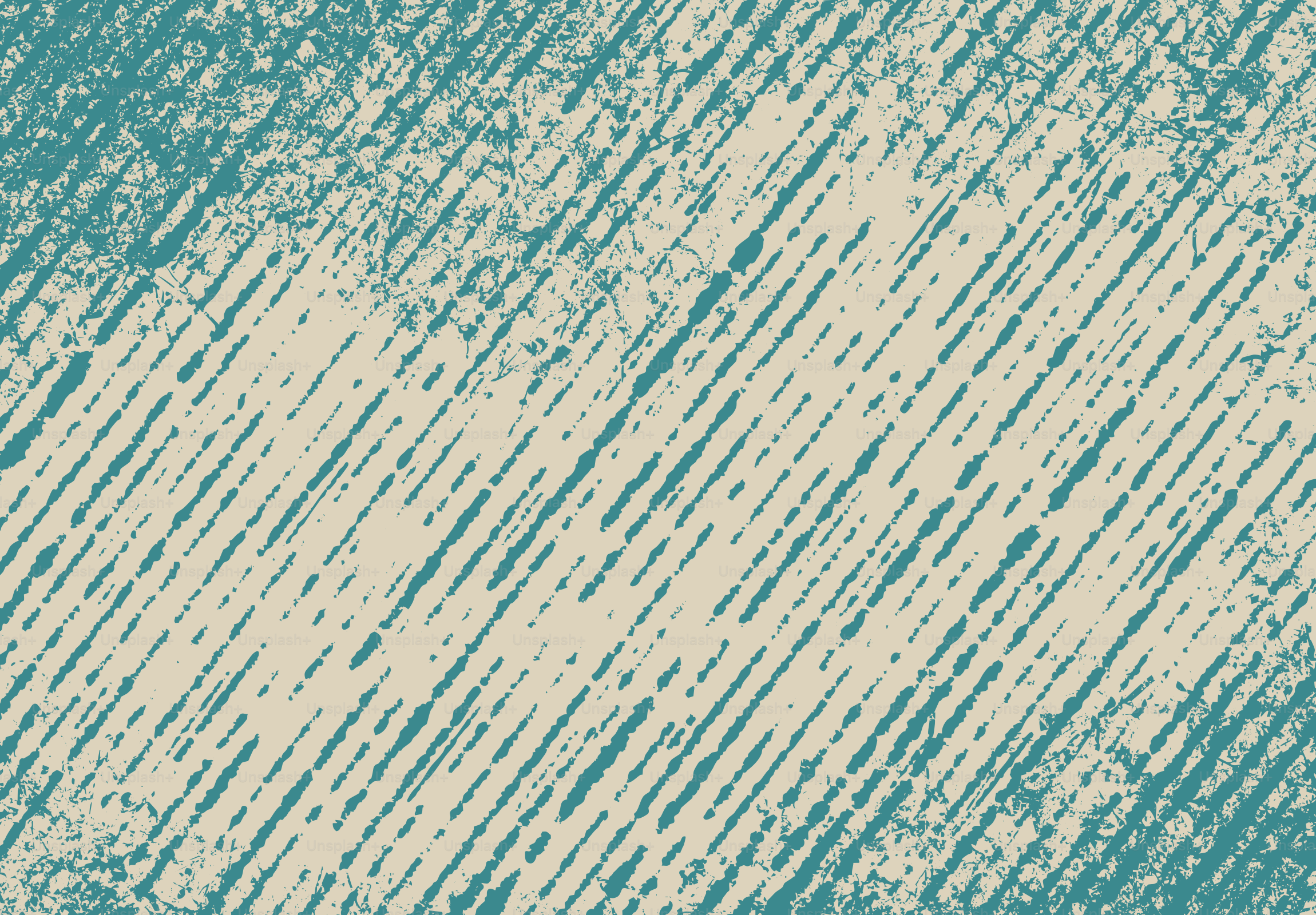Teal diagonal lines on a cream textured background