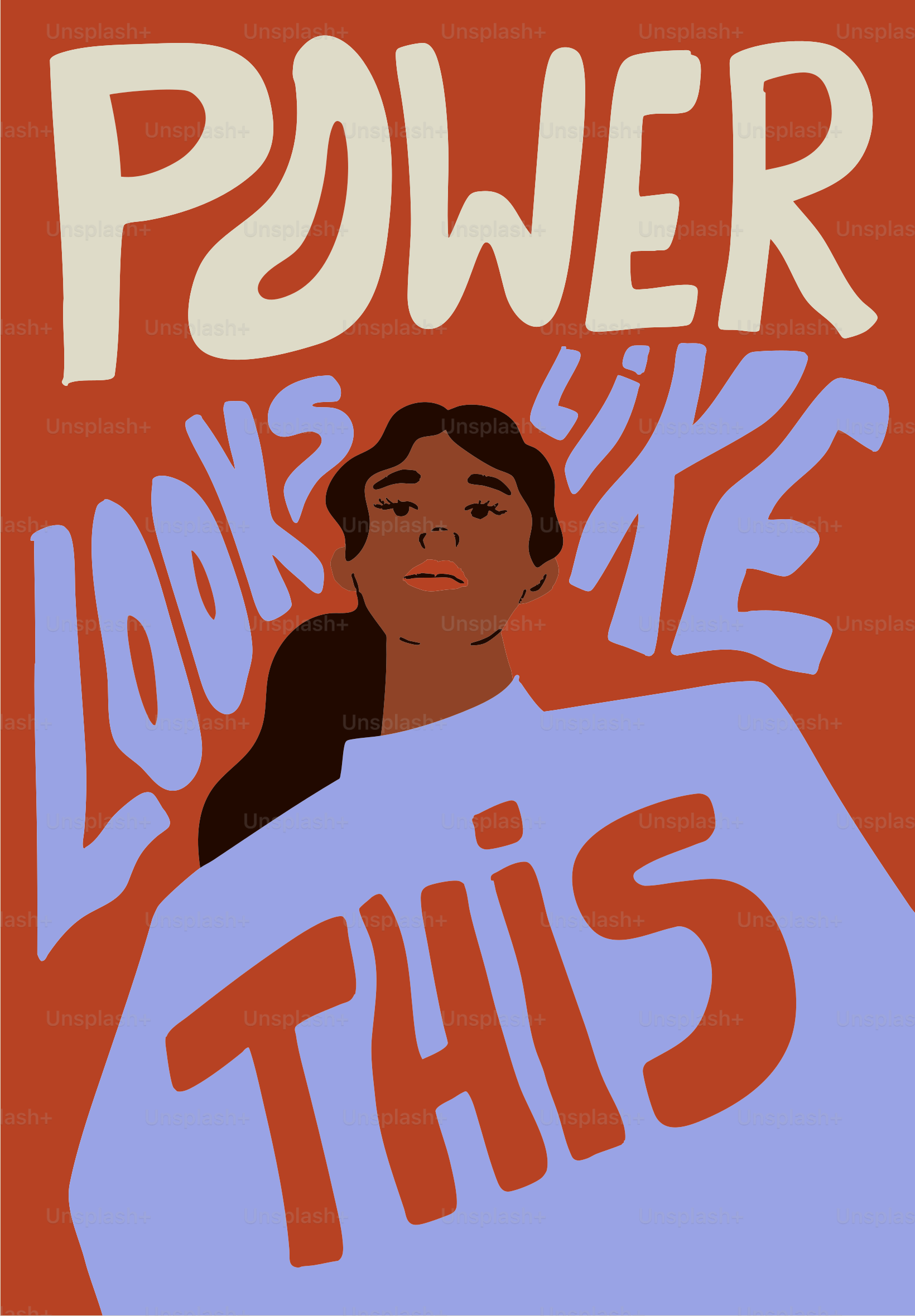 女性がテキストで「パワーはこんな感じ」