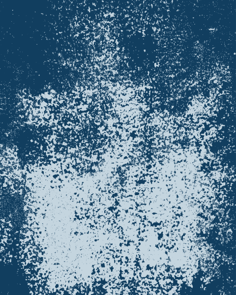 Abstract textured background with dark blue and white splatters.