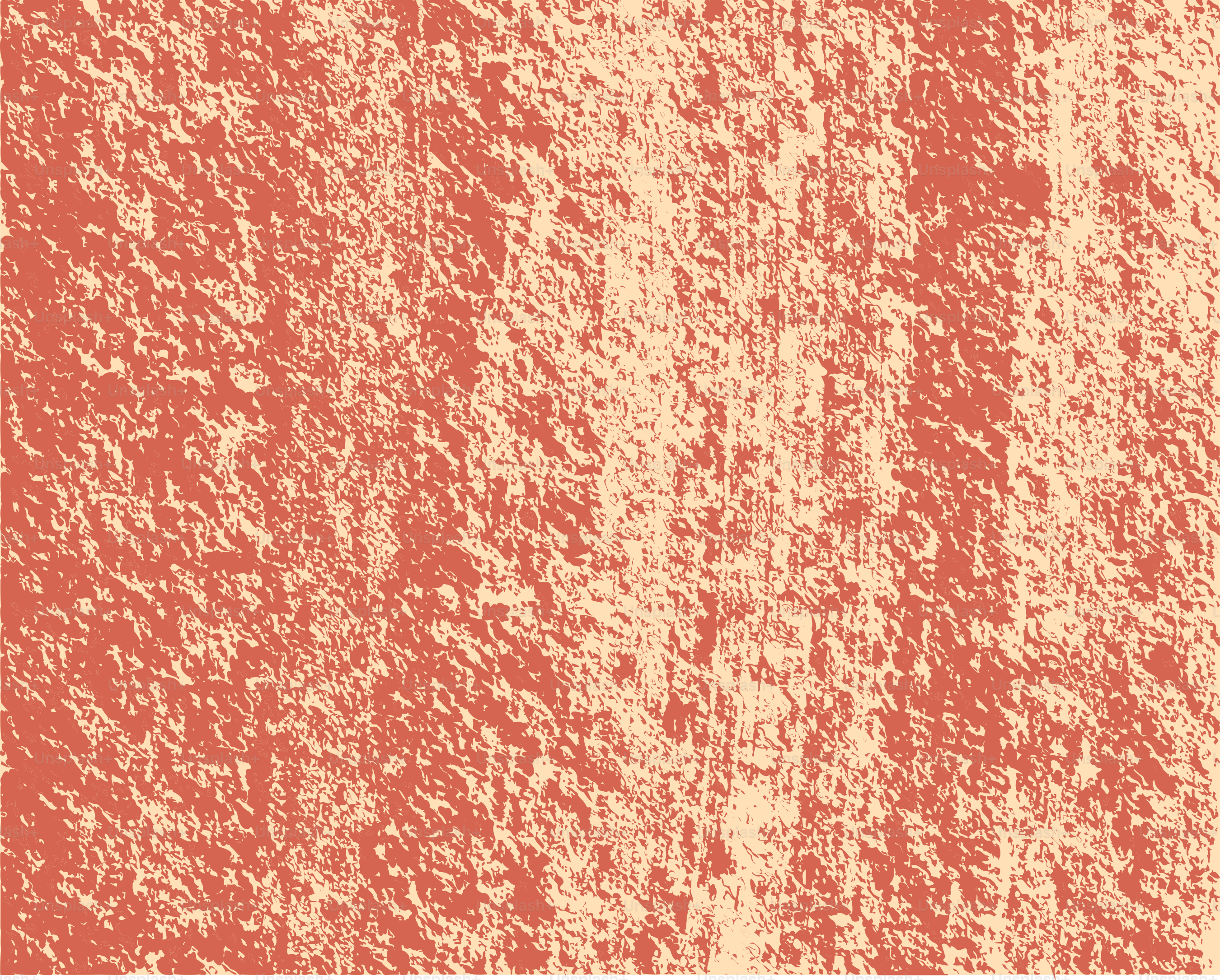 Rough textured surface with reddish-orange and cream colors
