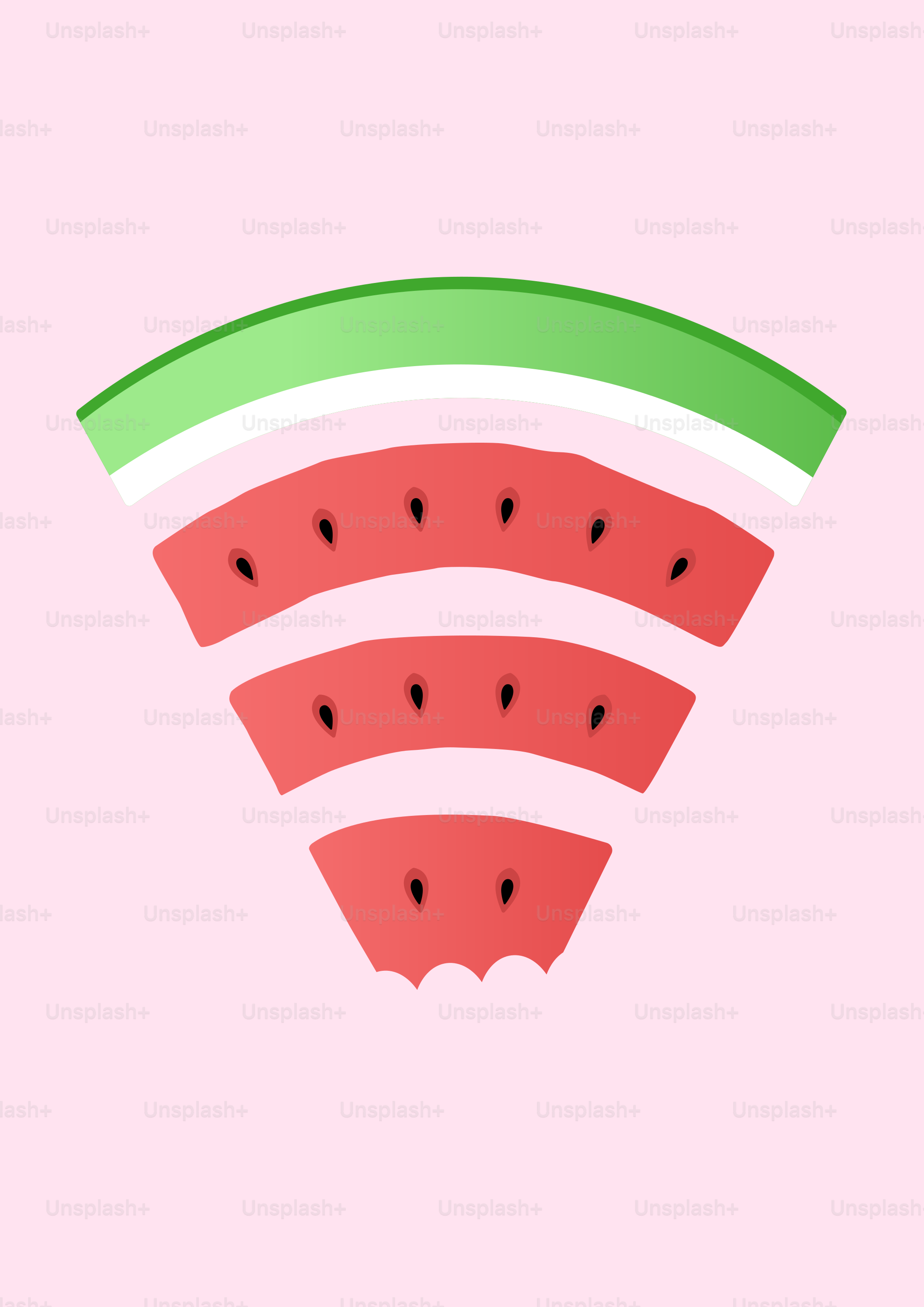 Geschnittene Wassermelone mit Samen auf rosa Hintergrund