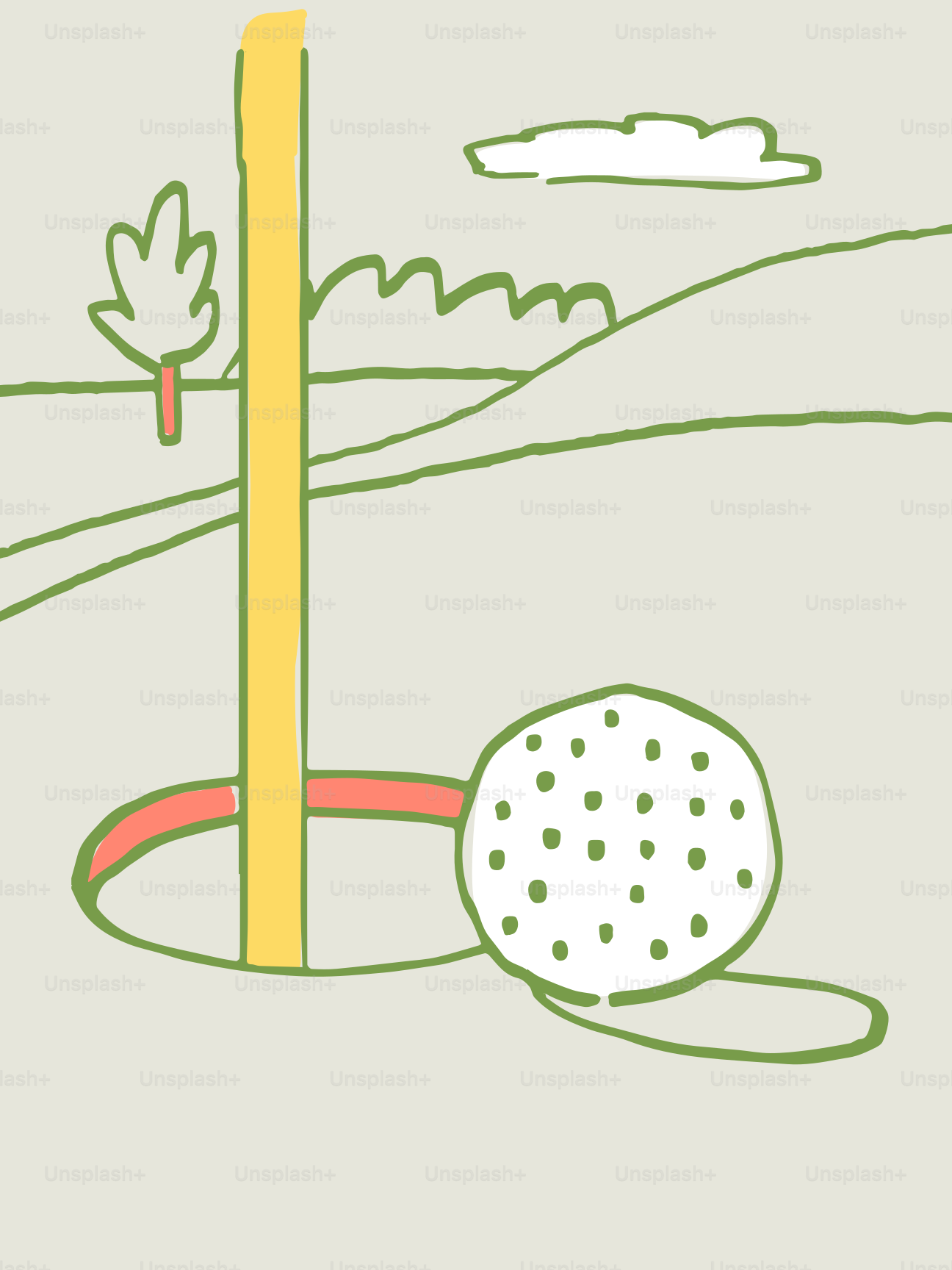 Golf ball near hole with flagstick on green