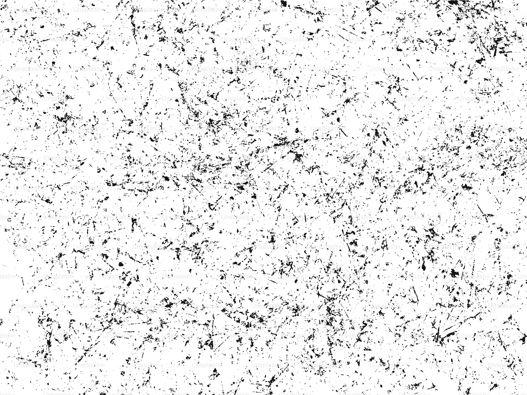 Um fundo branco com manchas pretas espalhadas