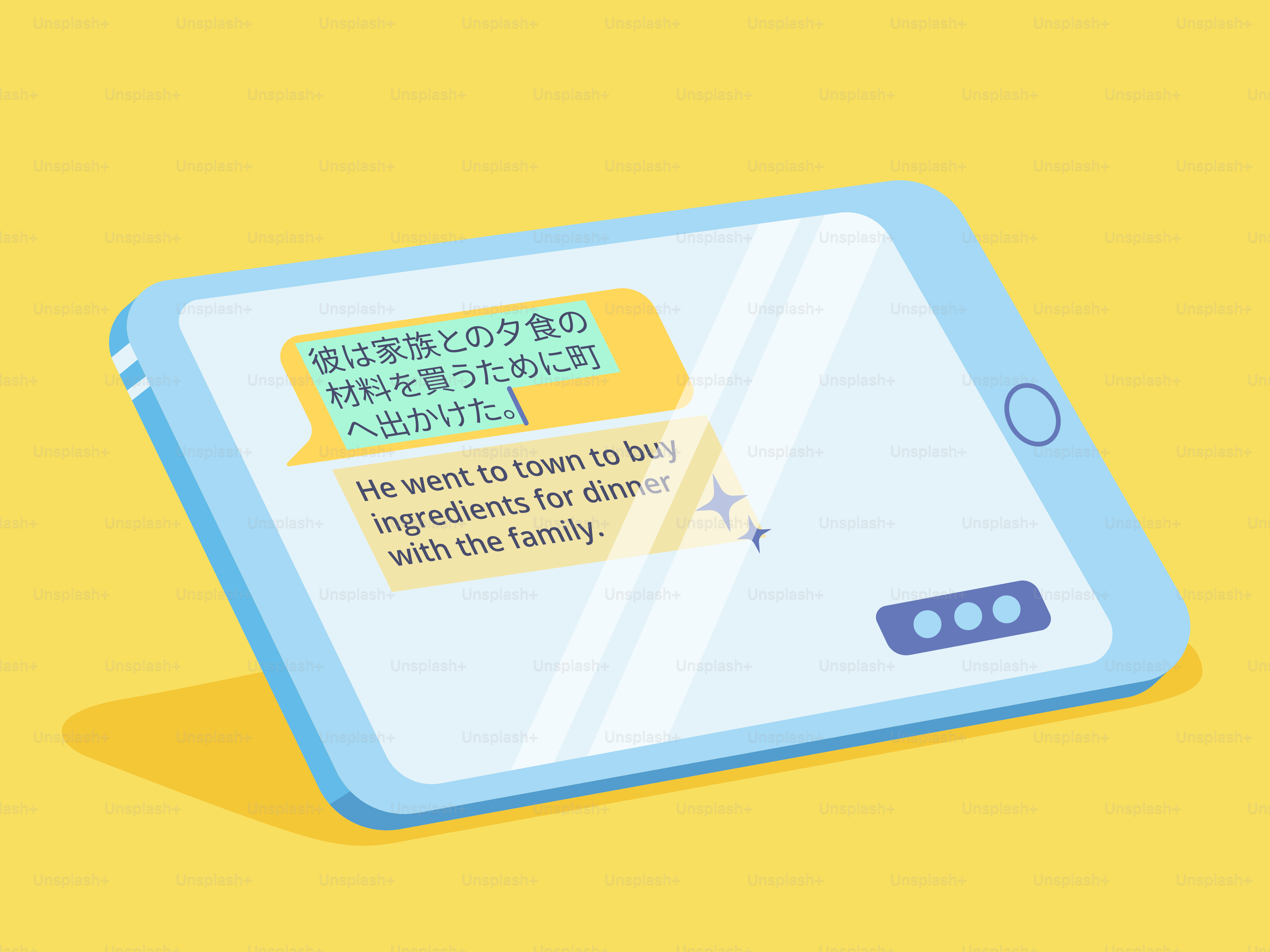 Smartphone displaying text message conversation