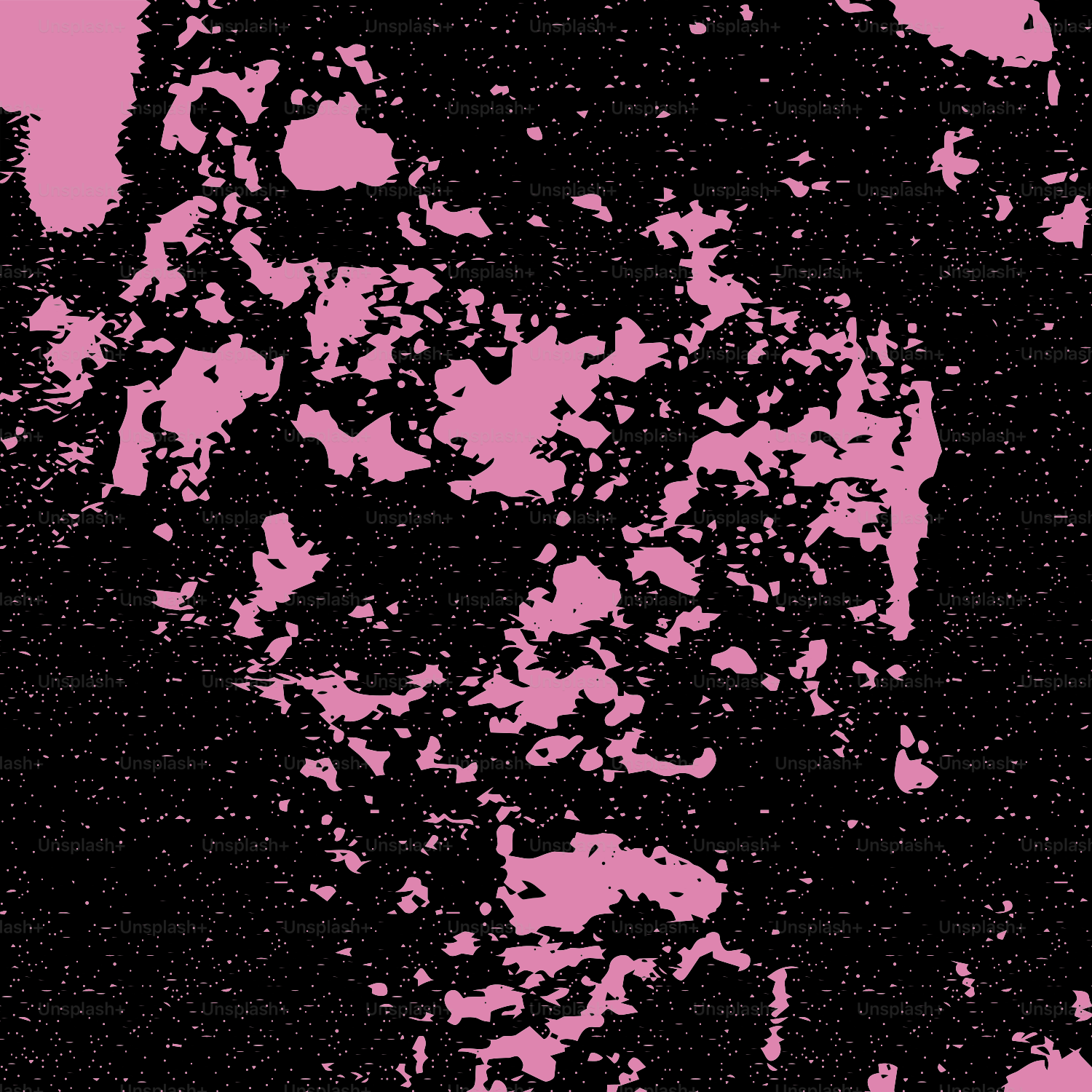 Pink abstract shapes on a black background
