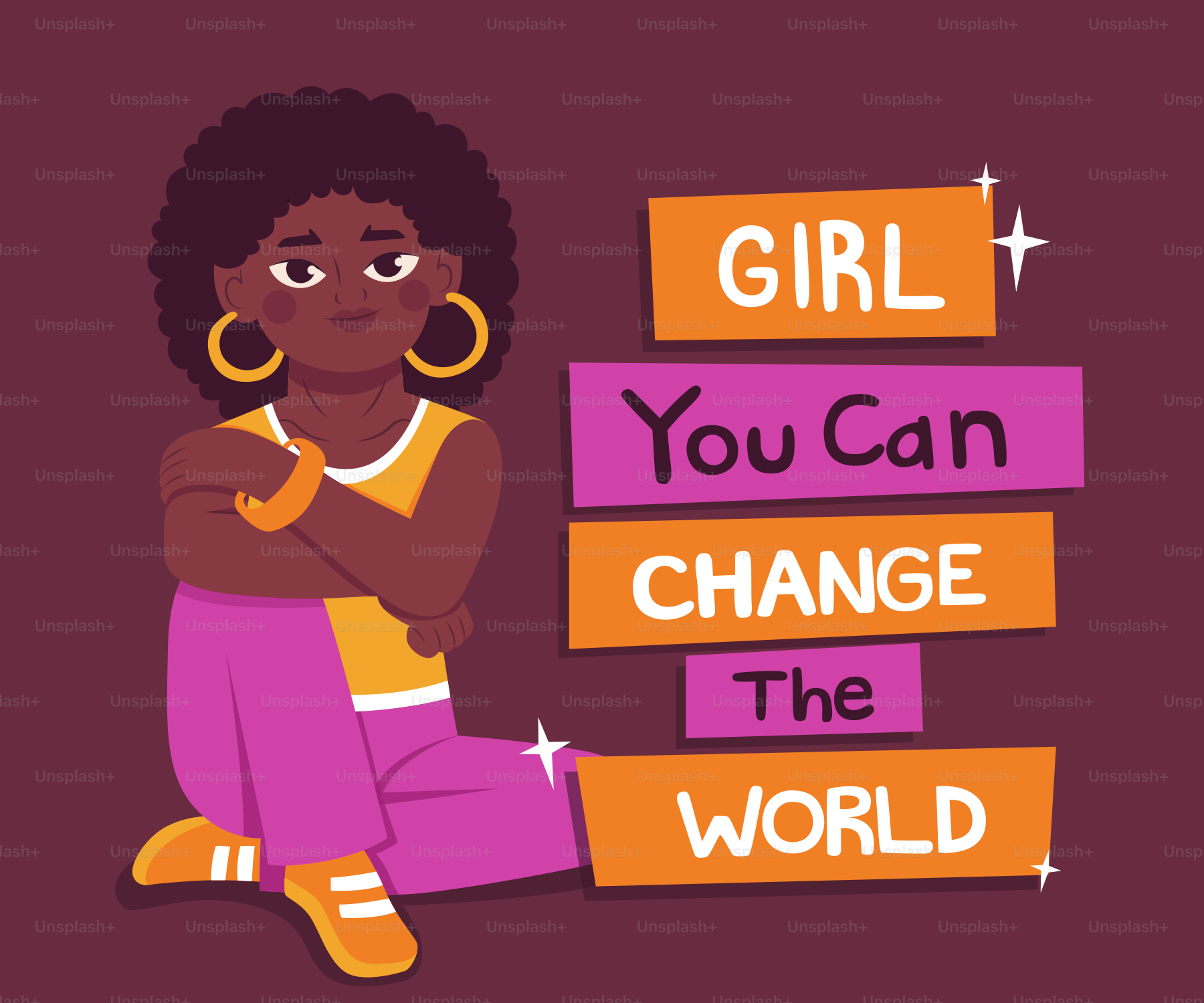 Mädchen, du kannst die Welt verändern.