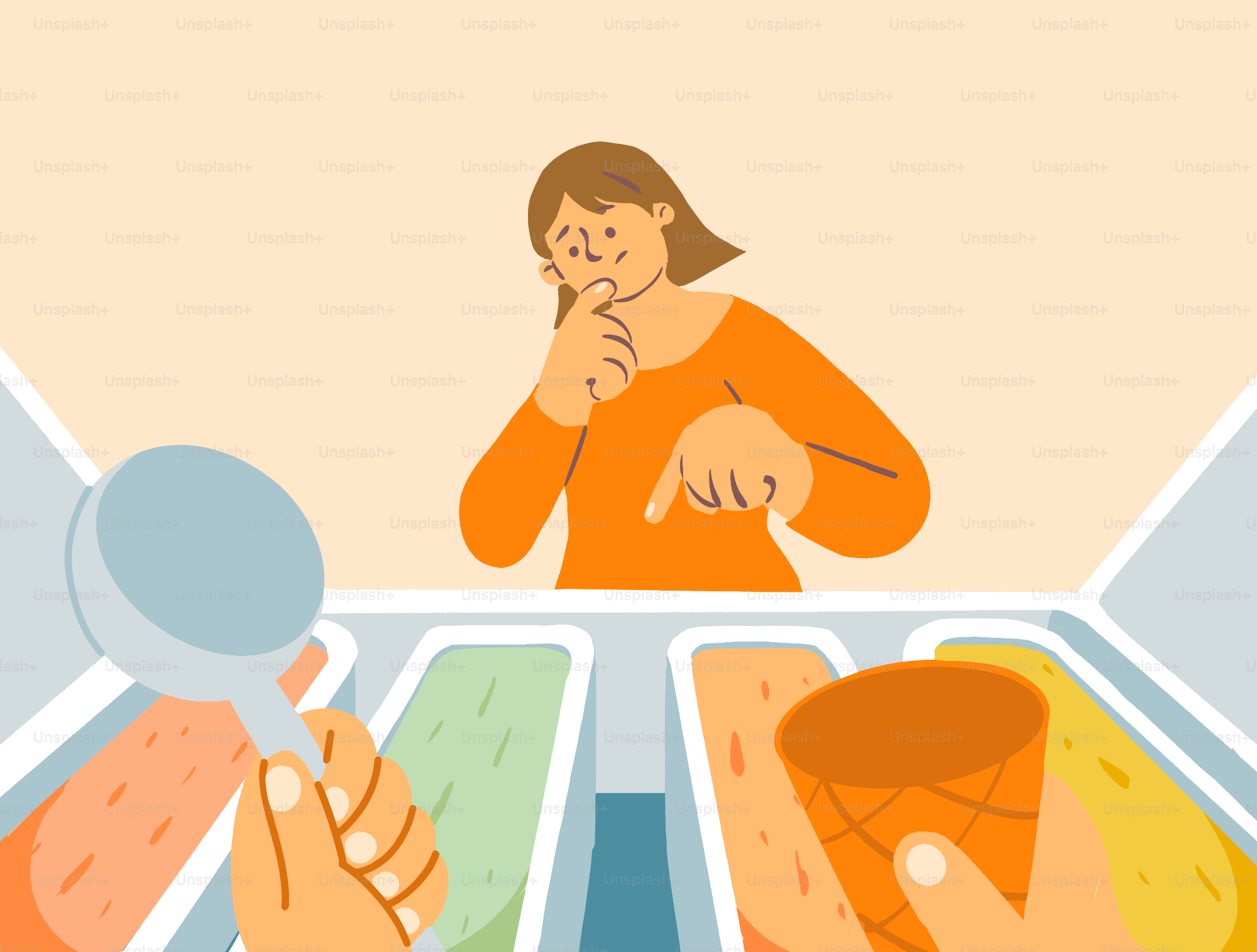 Woman choosing ice cream flavor from freezer