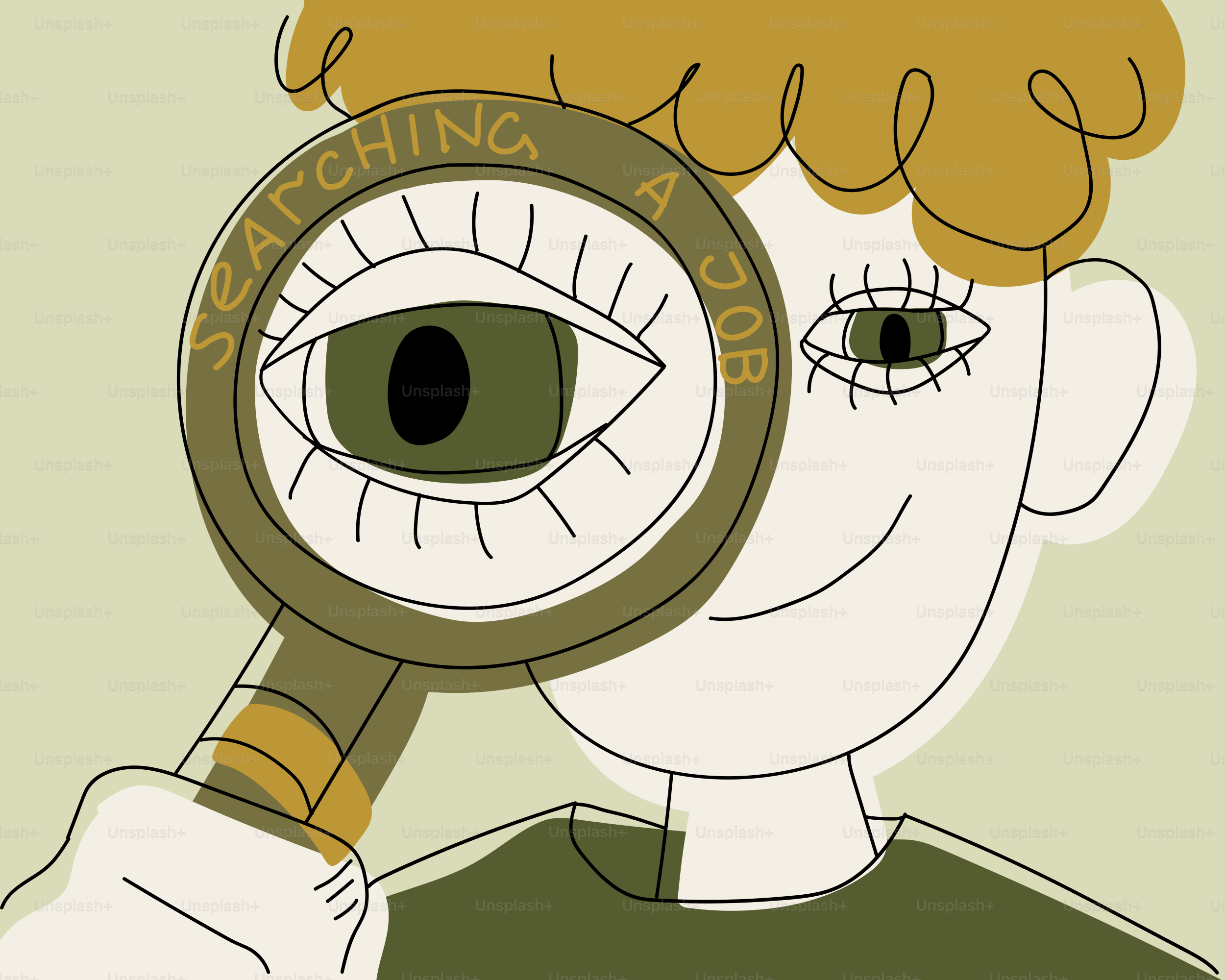 Person, die durch die Lupe ins Auge blickt