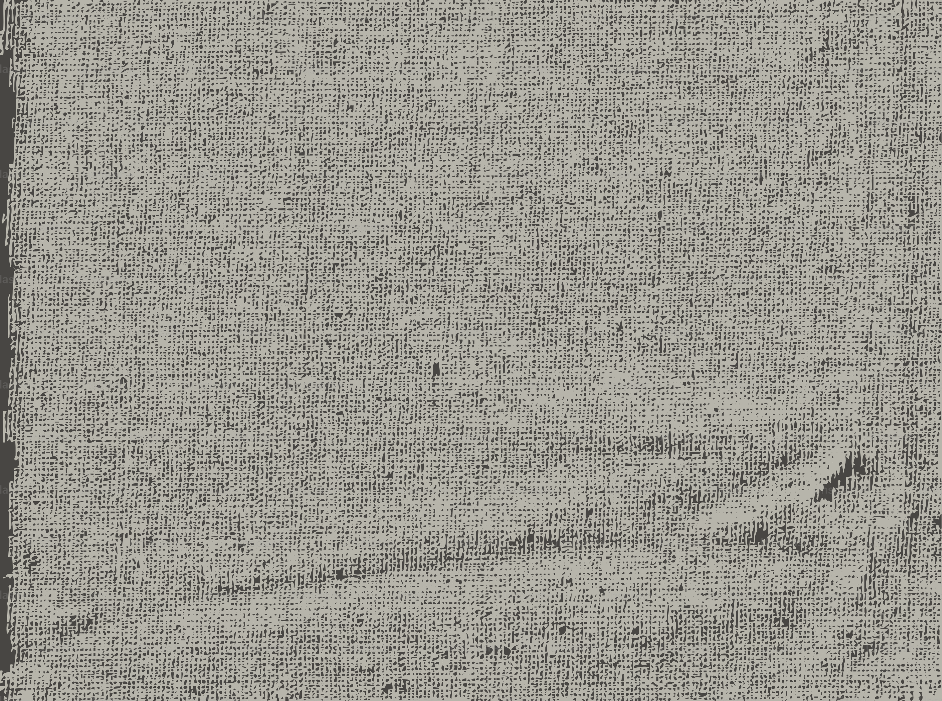 A textured gray fabric with a rough edge