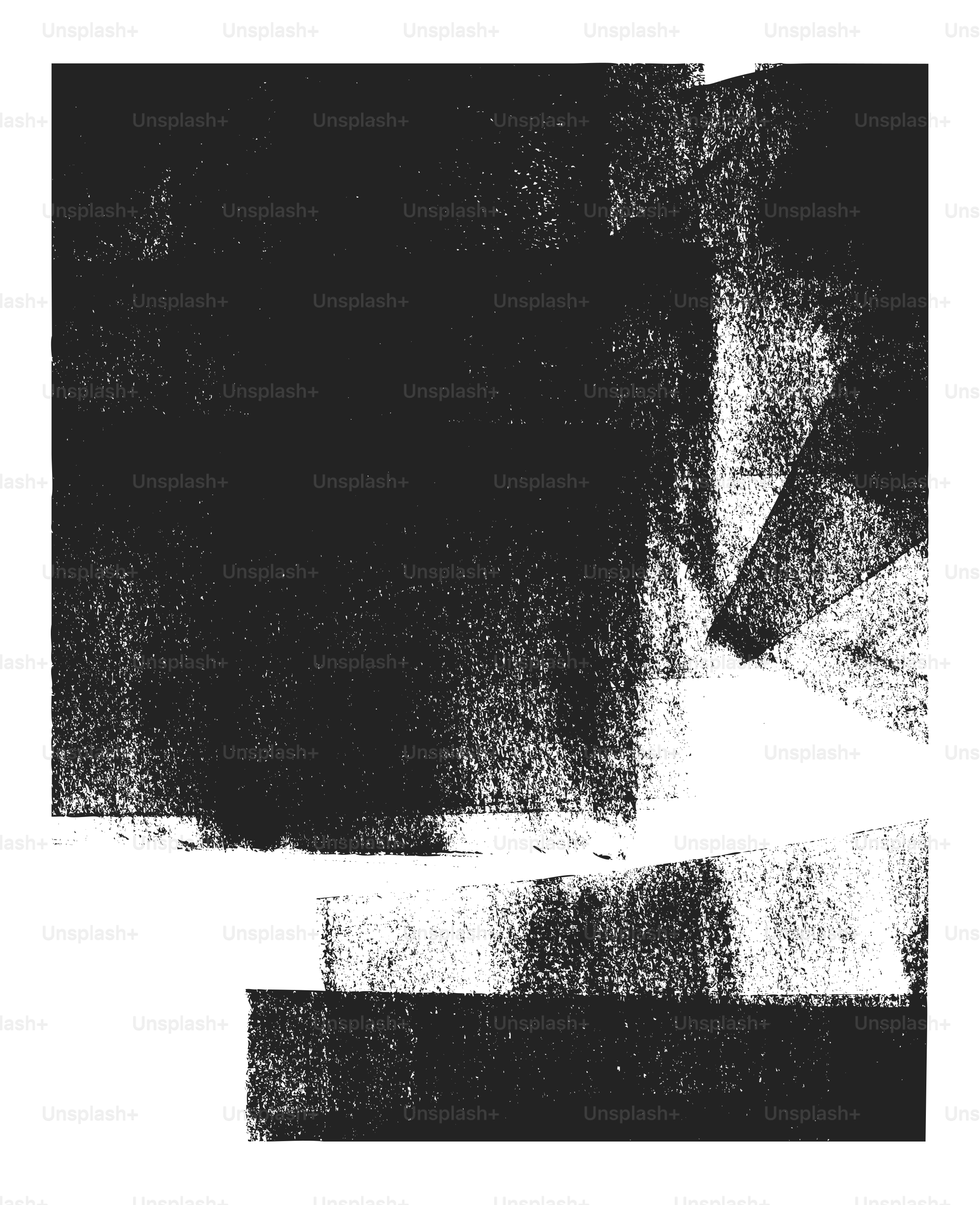 Abstrakte schwarz-weiß strukturierte Formen mit geometrischen Formen