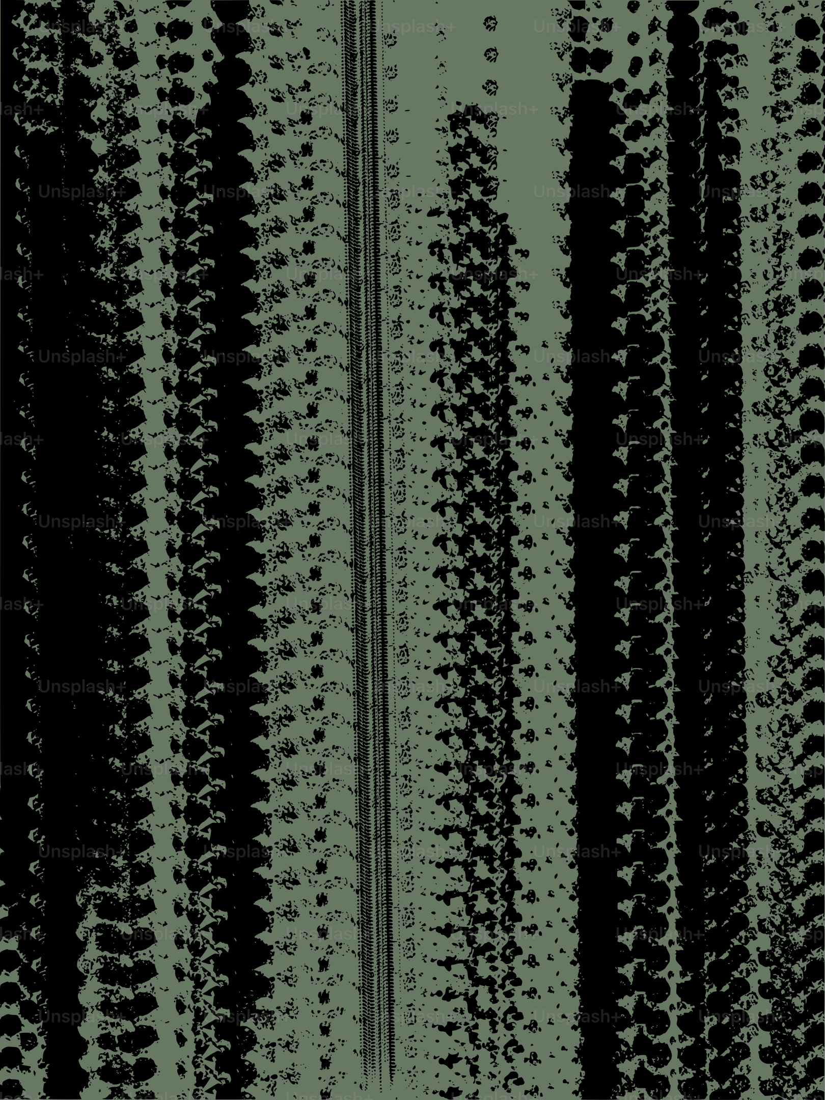 Padrão abstrato de elementos verticais pretos e verdes