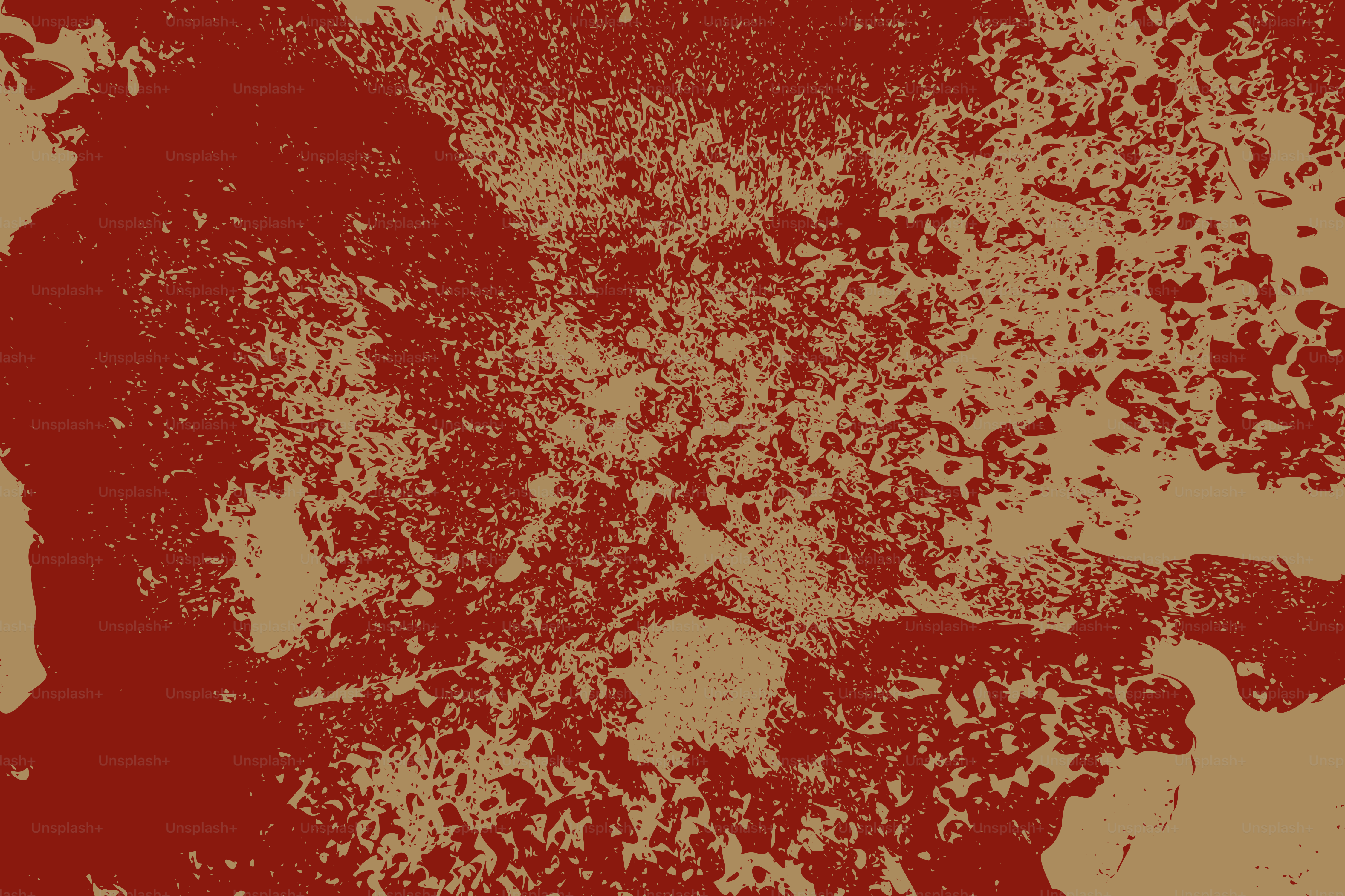 Texture abstraite de peinture beige éclaboussée de rouge et beige.