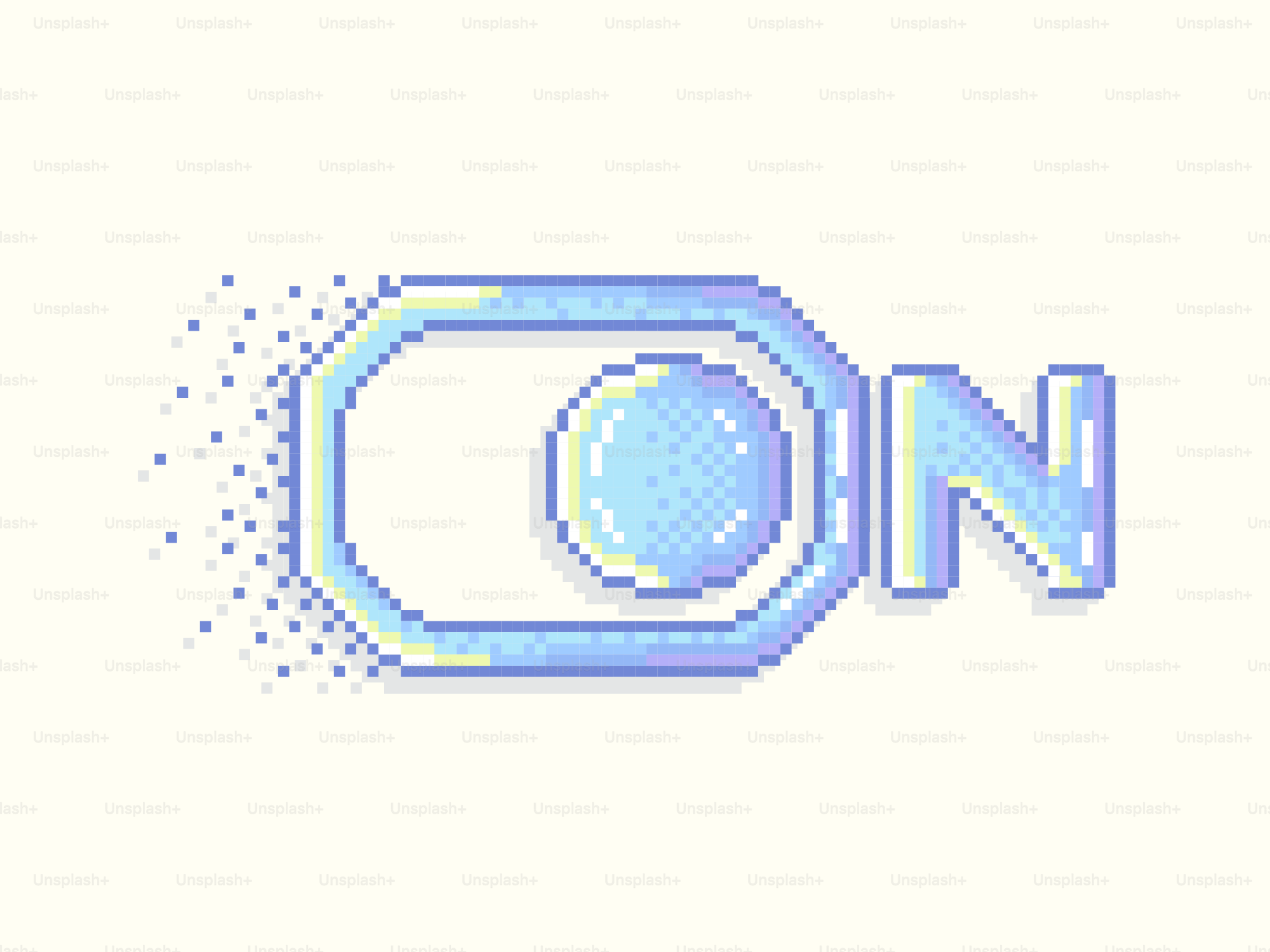 Pixel-Art-Kippschalter in Ein-Position