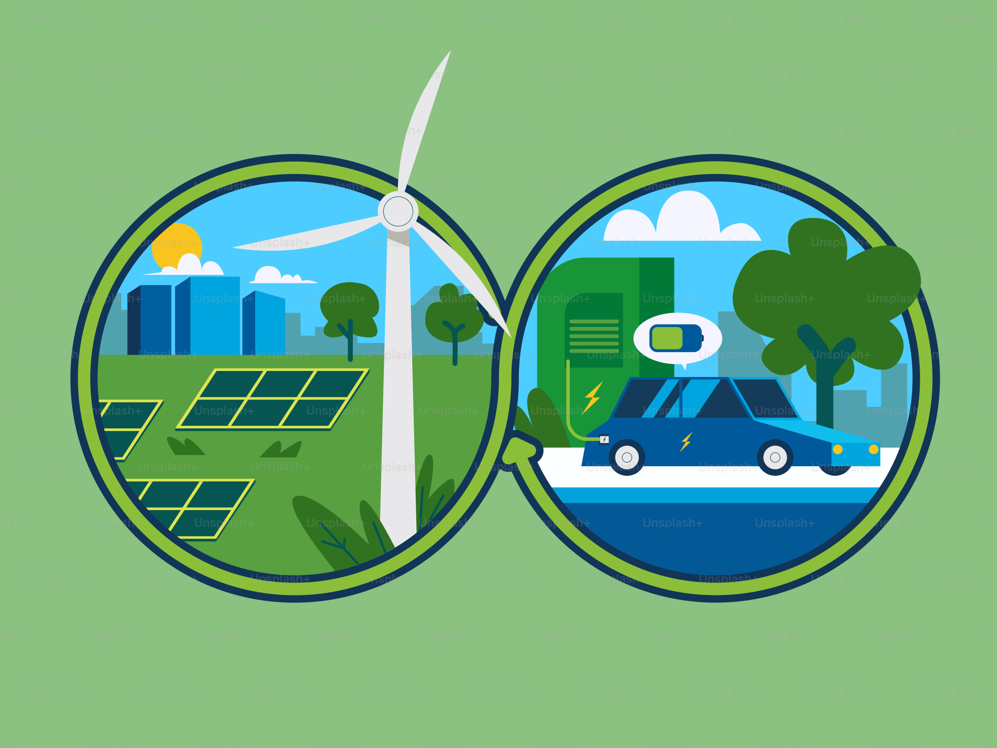 Les énergies renouvelables alimentent les stations de recharge pour voitures électriques