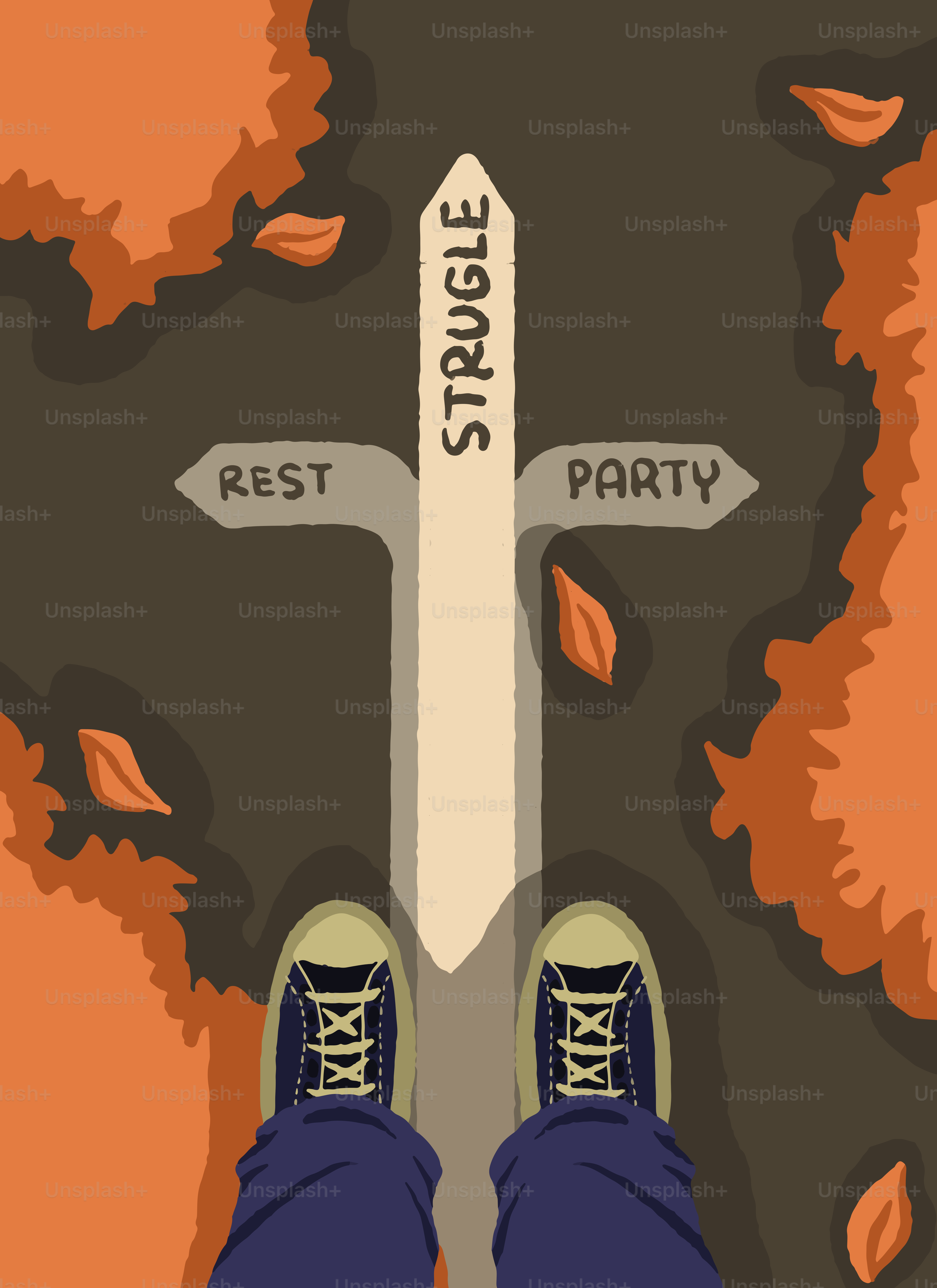 Person standing at a crossroads with three choices.