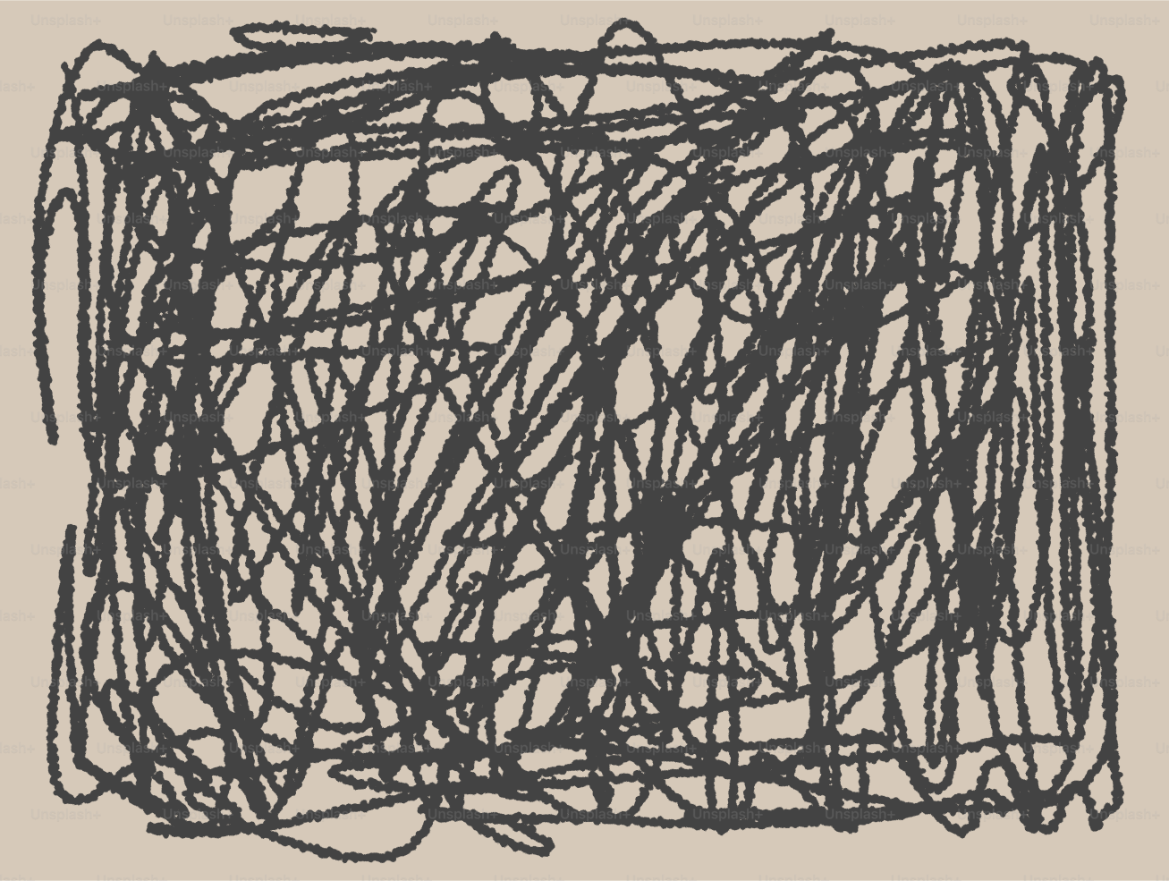 Abstract scribbles on a textured background