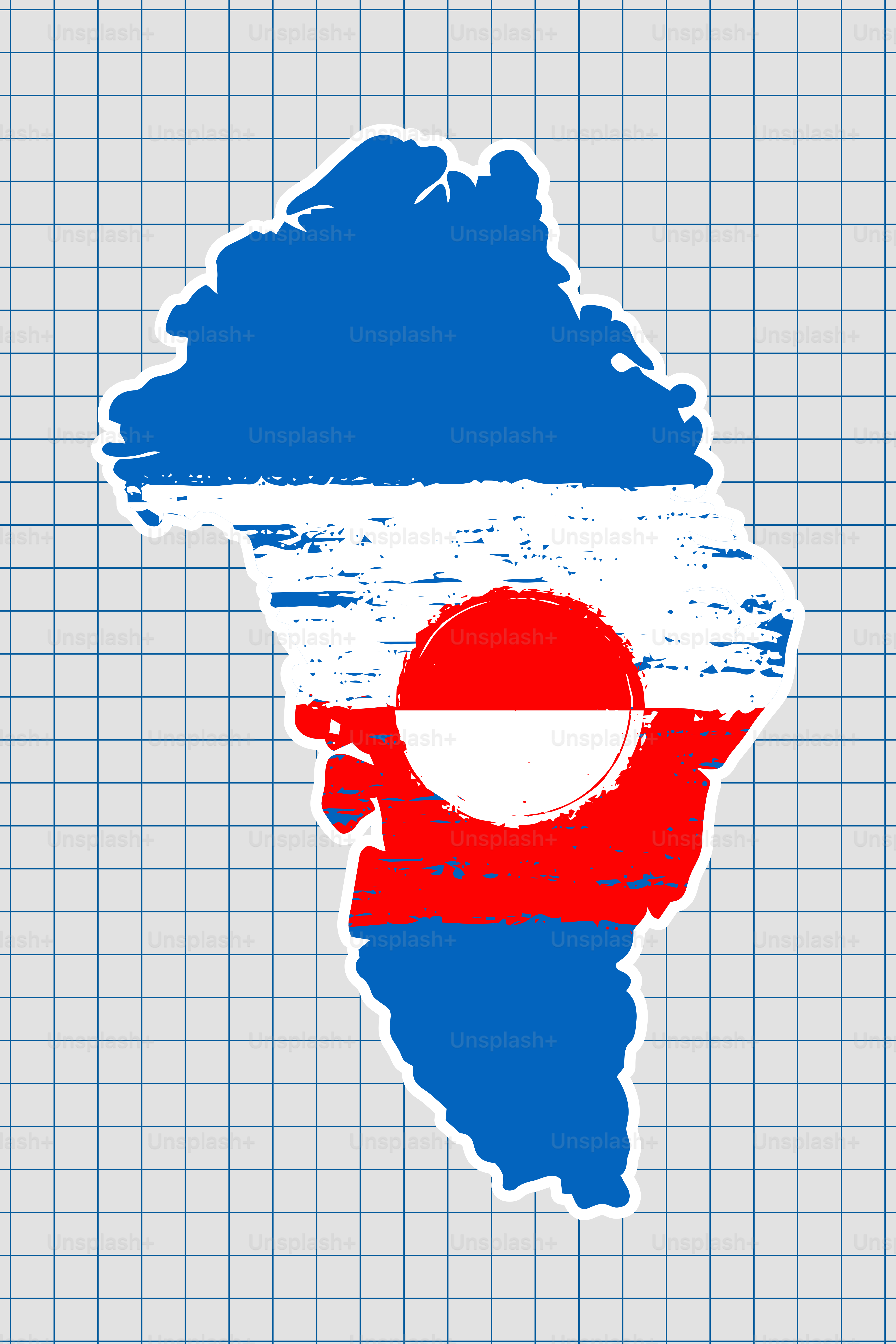 Mapa de Yugoslavia en colores de banderas en envejecido