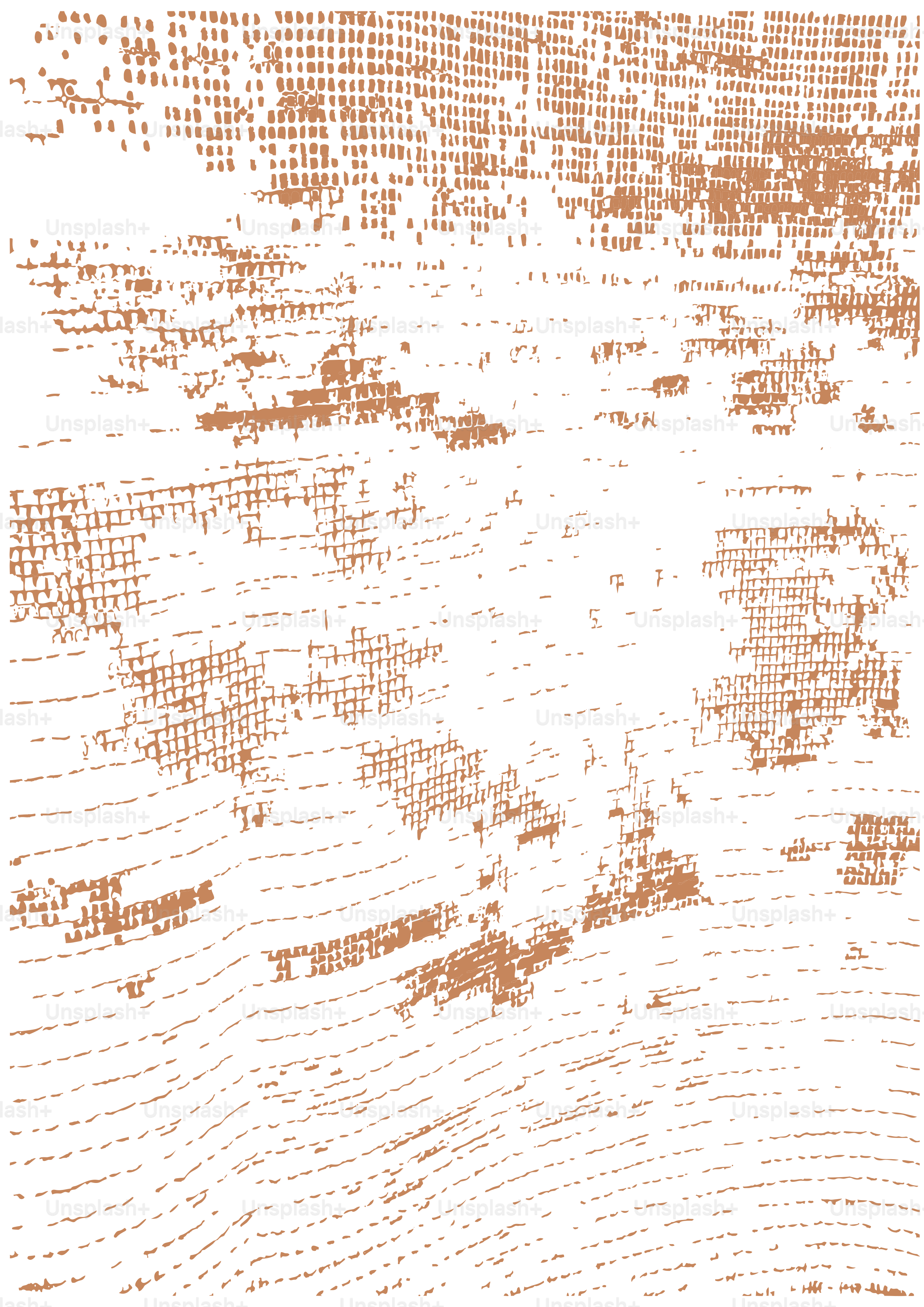 Abstrakter, strukturierter Hintergrund mit braunen Linien und Punkten