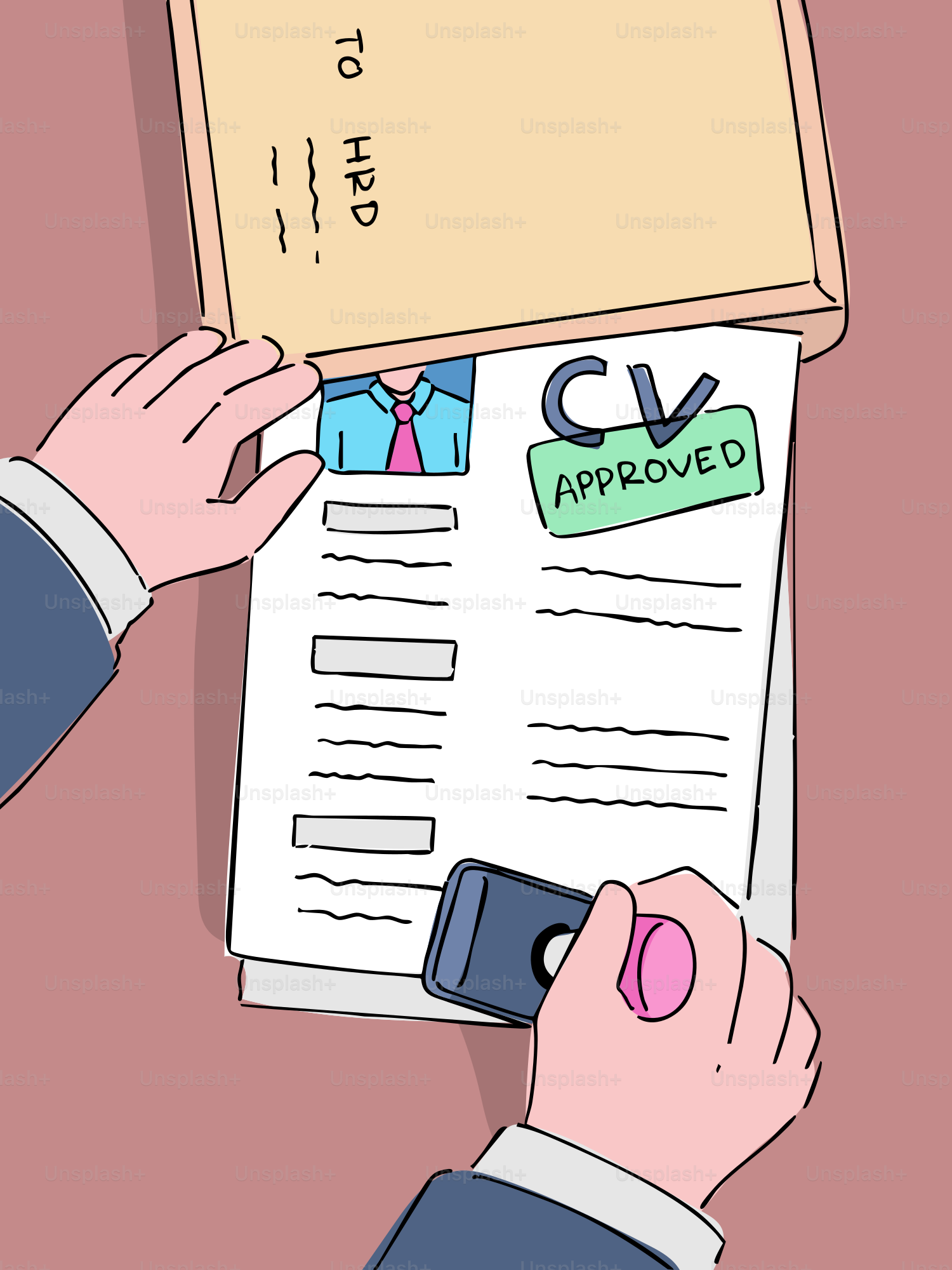 Cv approved with stamp and stamp