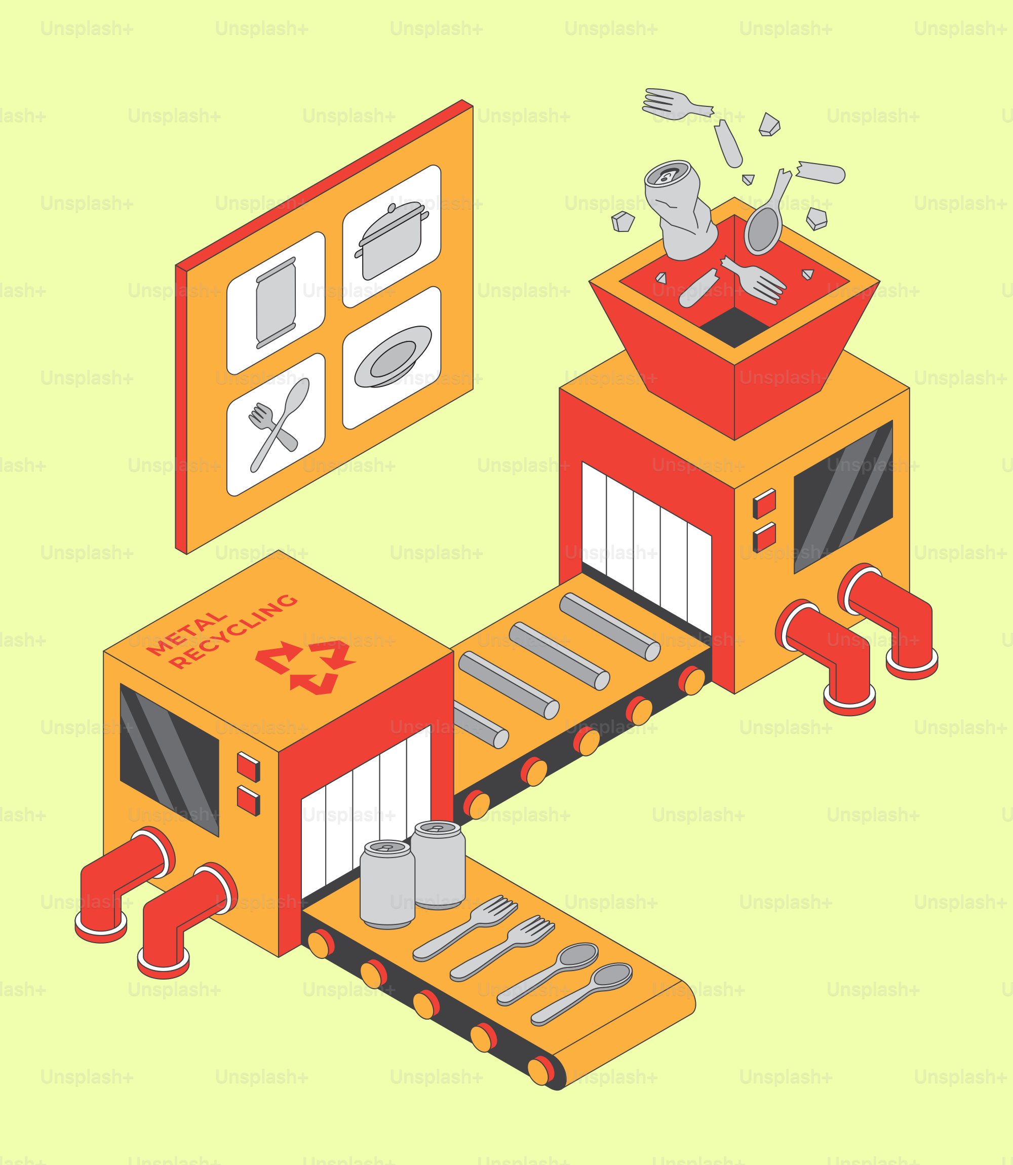 Plantas de reciclaje de metales y utensilios